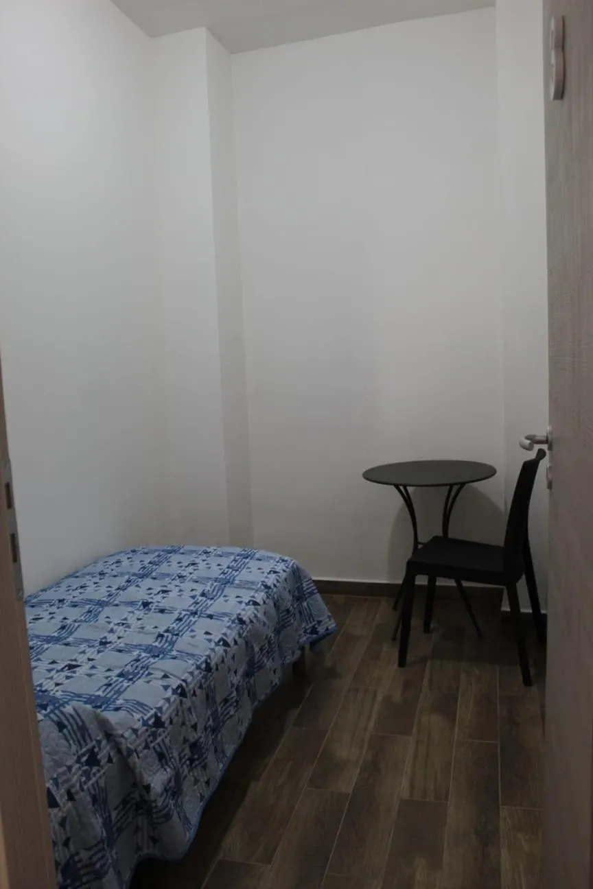Bed in seaside room