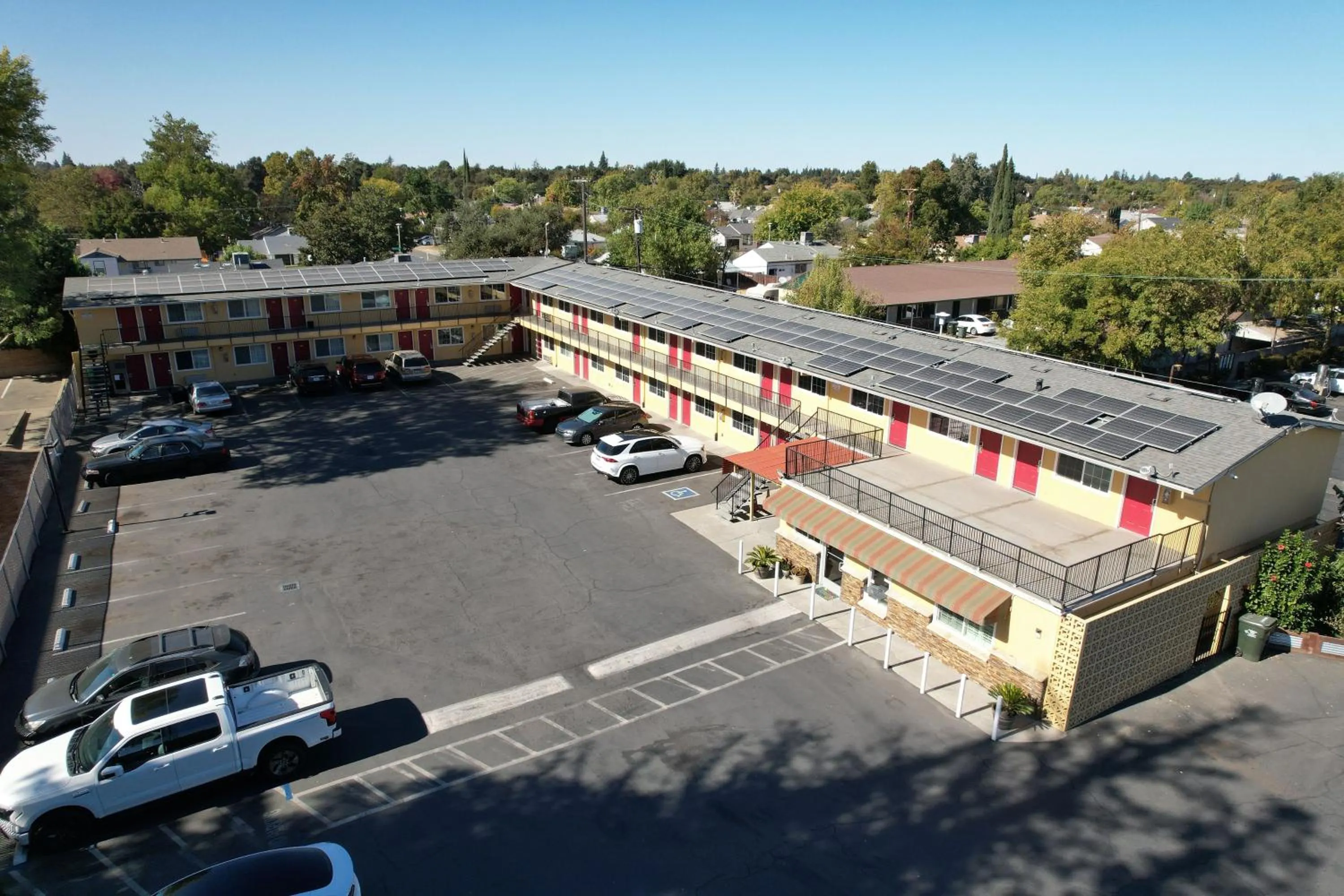 Bird's eye view in Sky Riders Motel