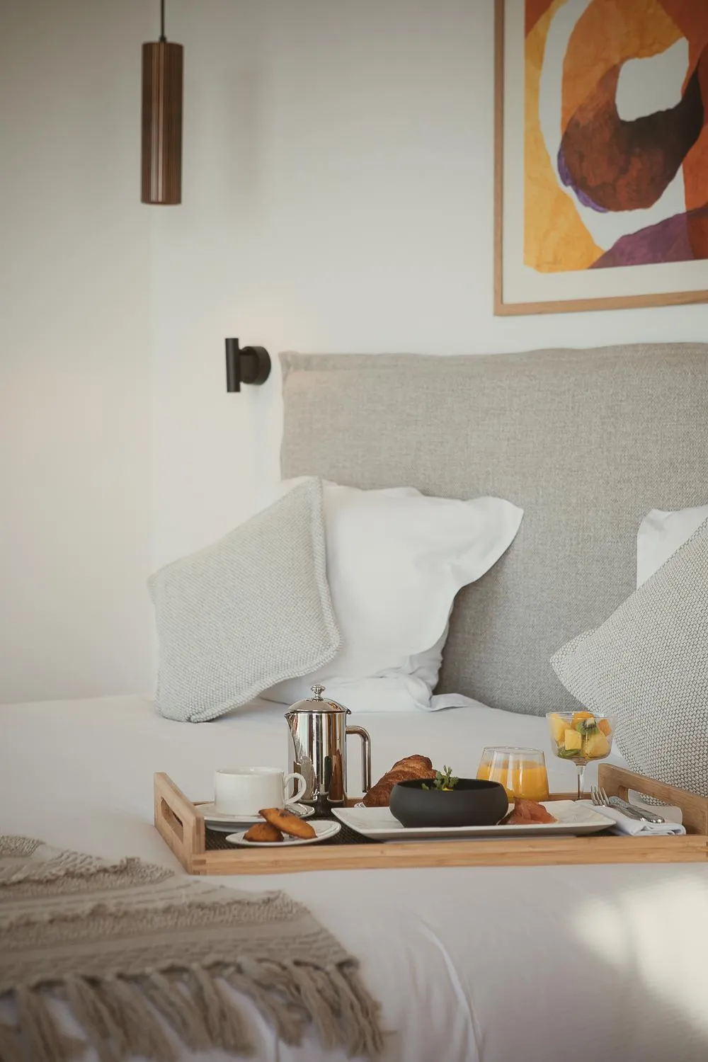 Bed in Hôtel La Plage 5 étoiles La Grande Motte