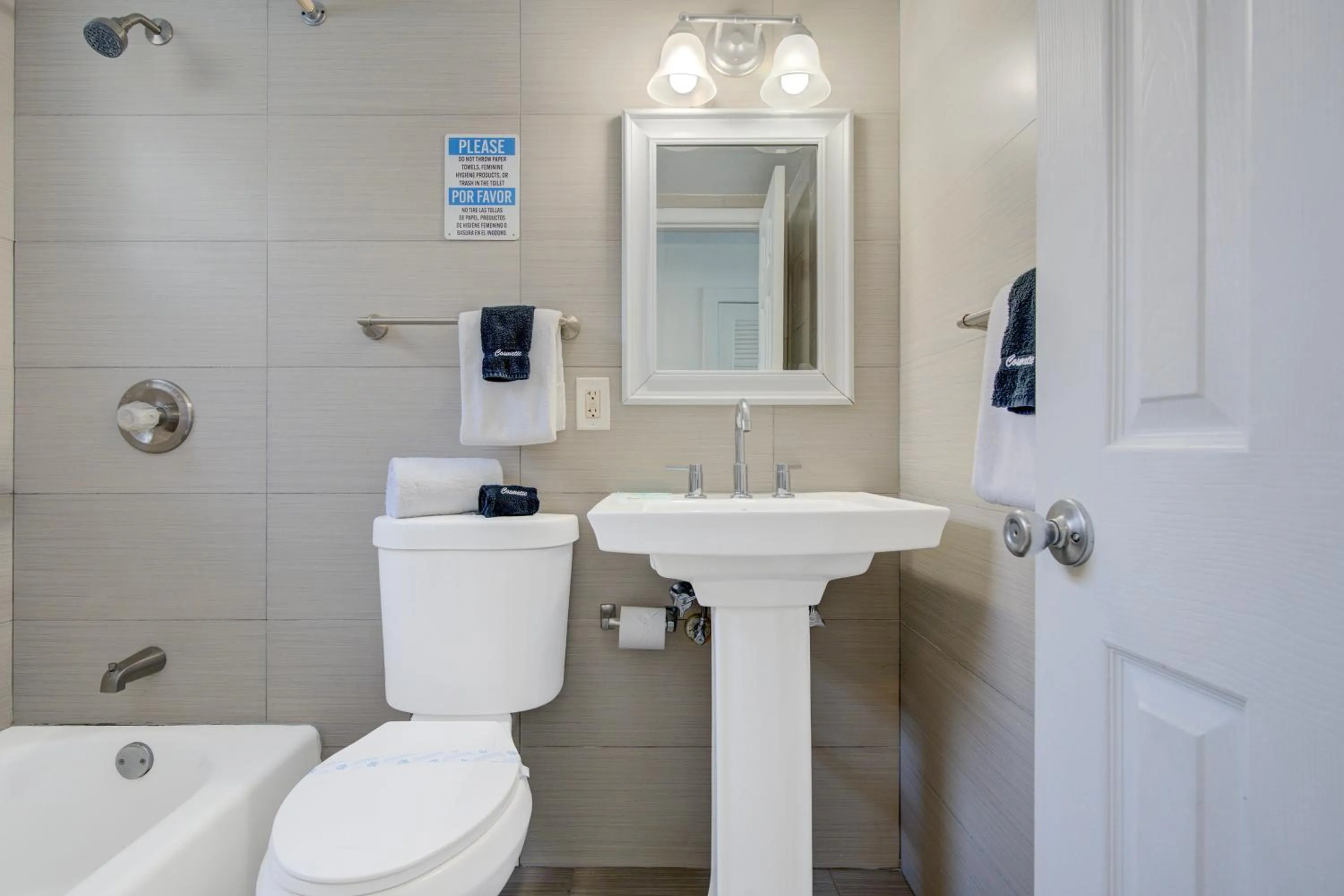 Bathroom in Leeward Motel By Capital O North Miami Beachside