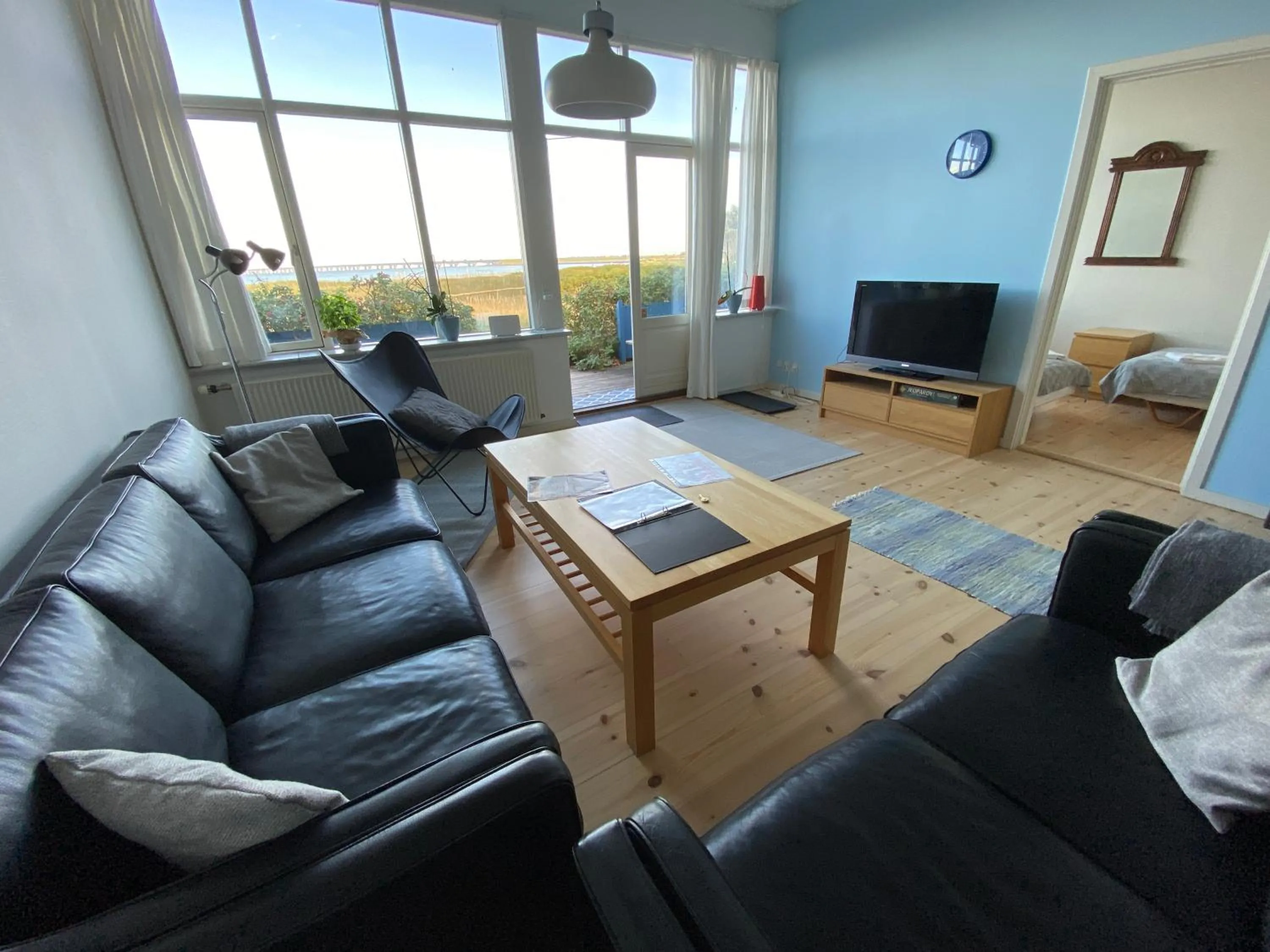 Living room in Skærven Beachfront Apartments and Cottage