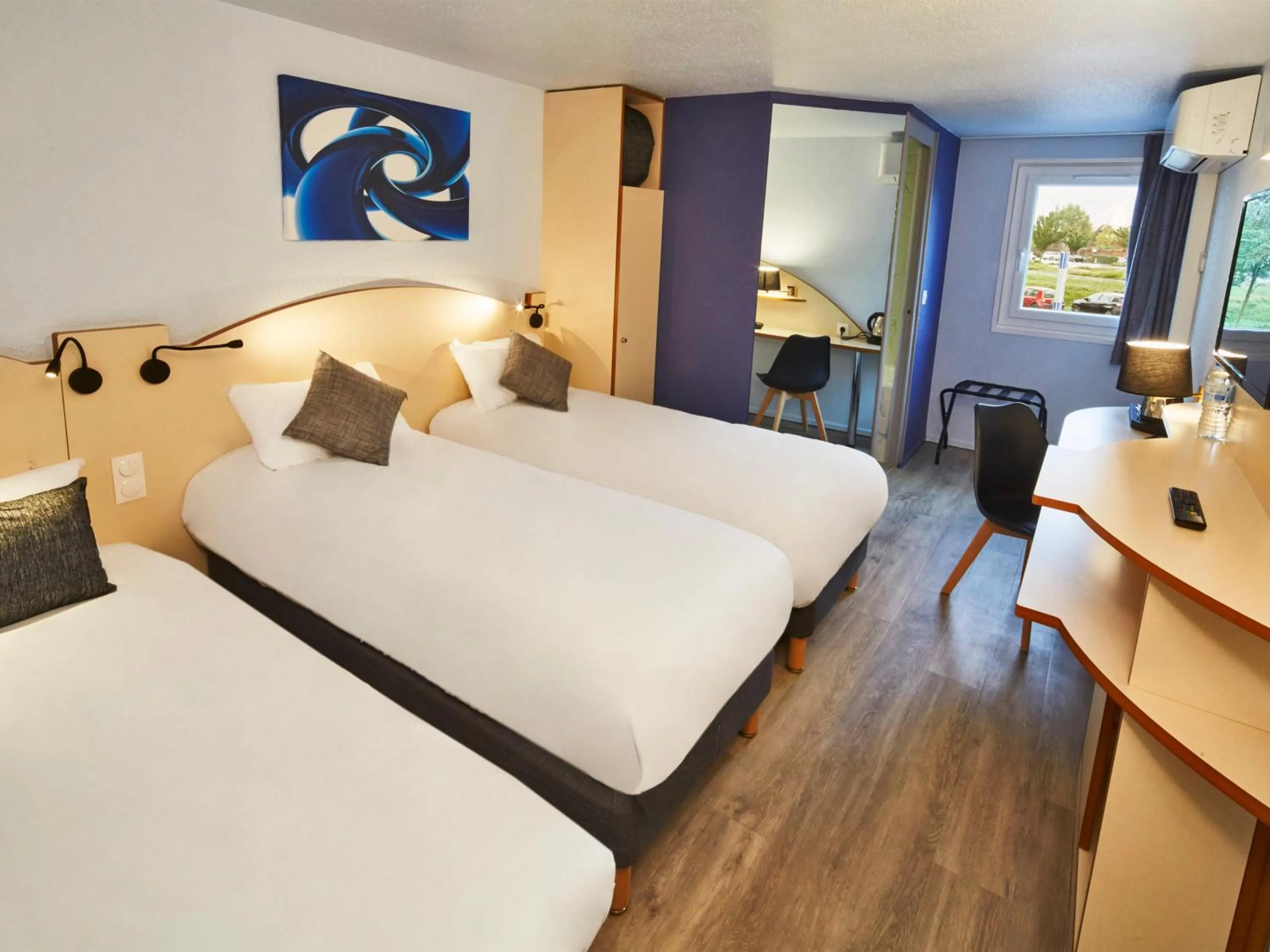 Bed in Kyriad Direct Bron Lyon Eurexpo