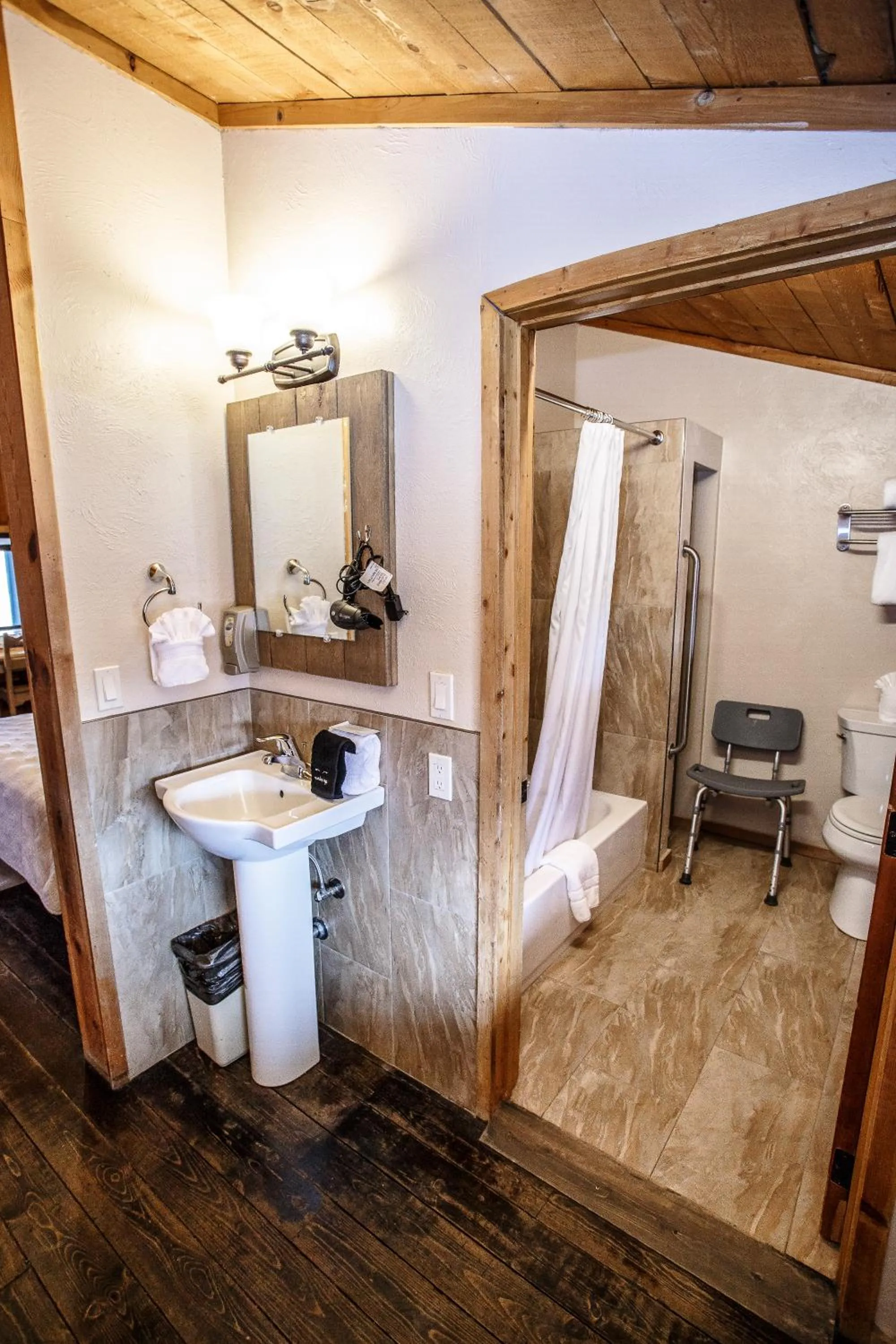 Bathroom in Chama Trails Motel