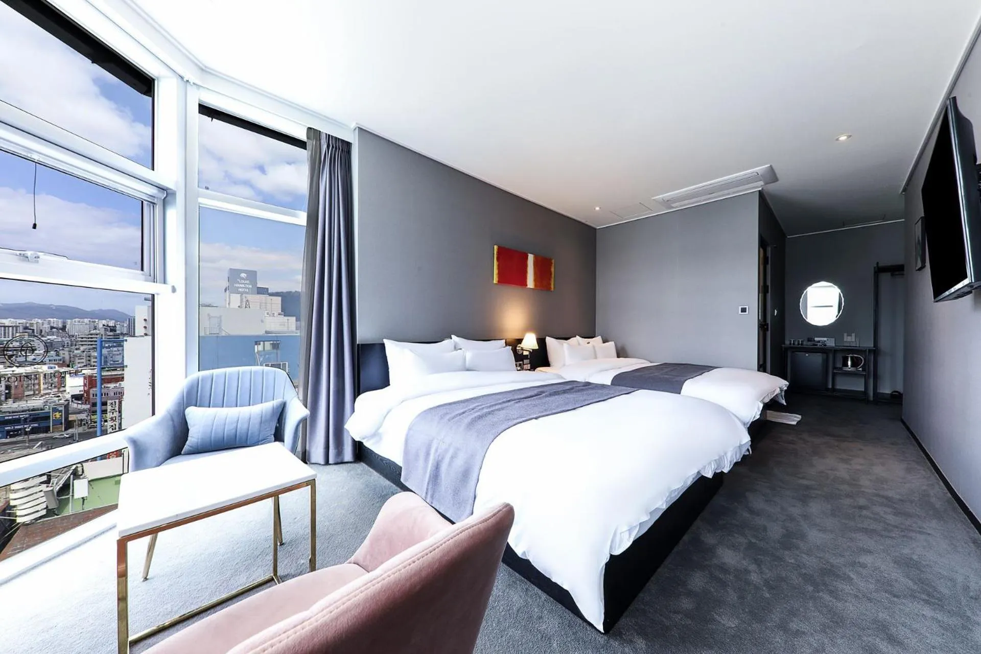 Bed in Ocean The Point Hotel Busan