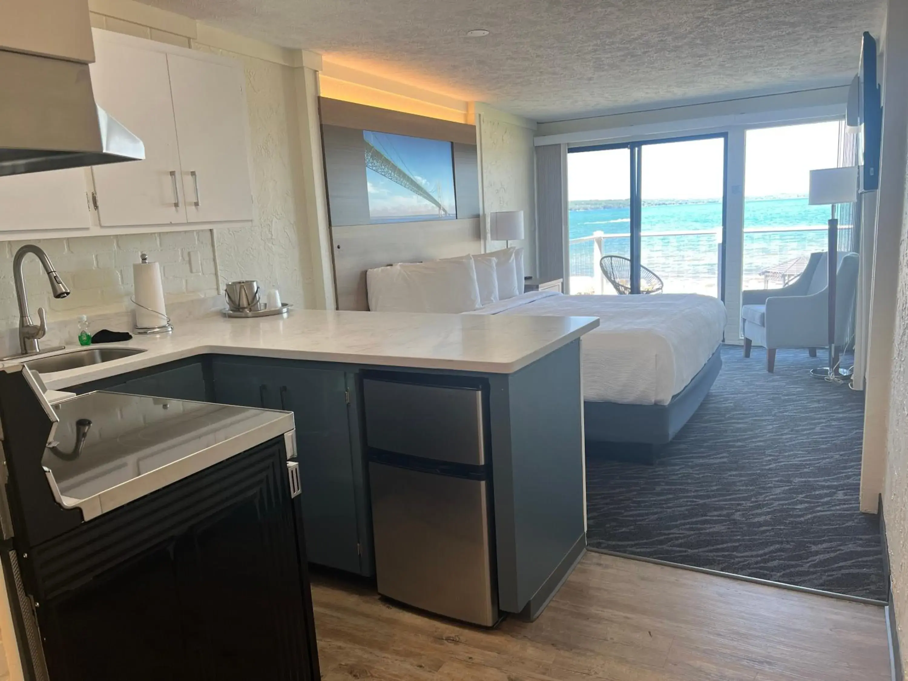 Beach View Balcony Junior Suite in The Beach Haus - Traverse City Beach View Balcony Junior Suite in The Beach Haus - Traverse City