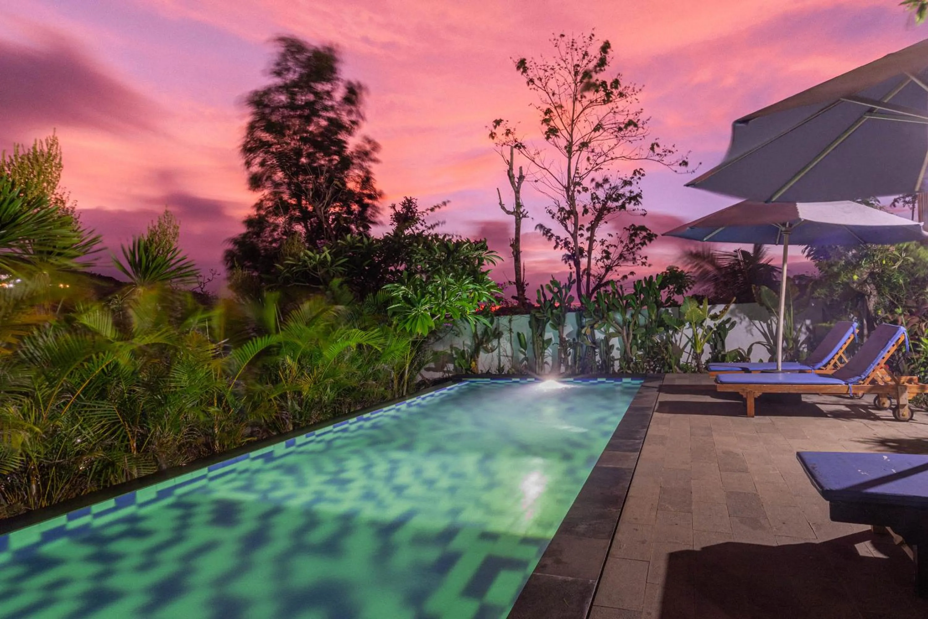 Sunset in Bhavana Cottage