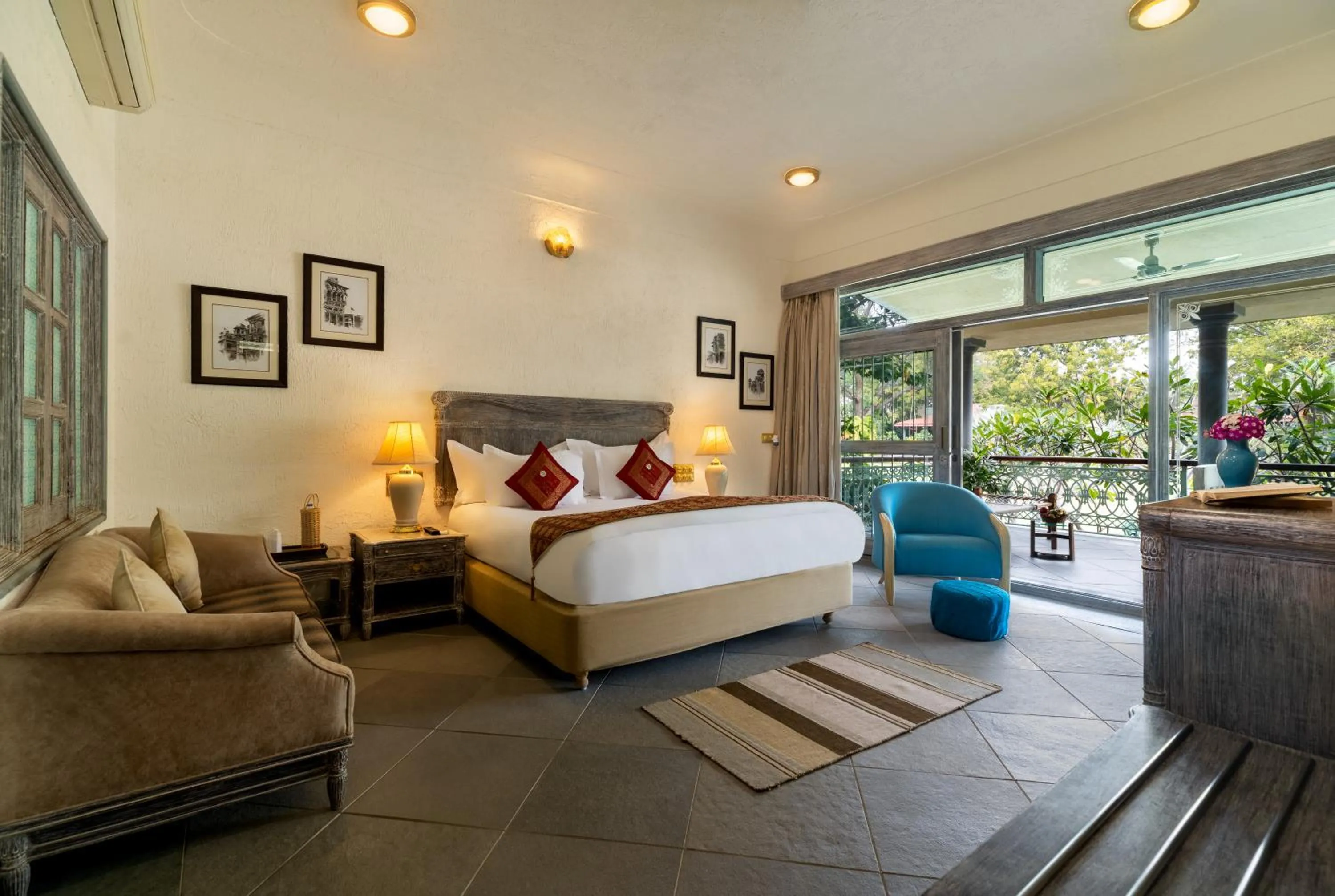 Bed in Vatsalya Vihar - A Luxury Pool Villas Resort