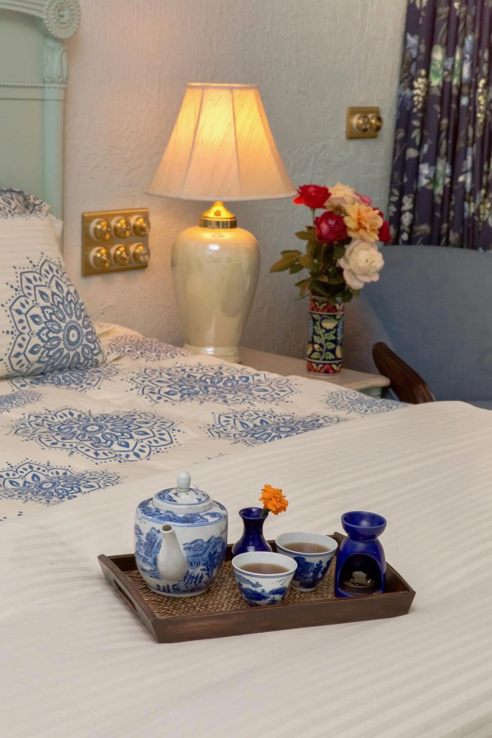 Bed in Vatsalya Vihar - A Luxury Pool Villas Resort