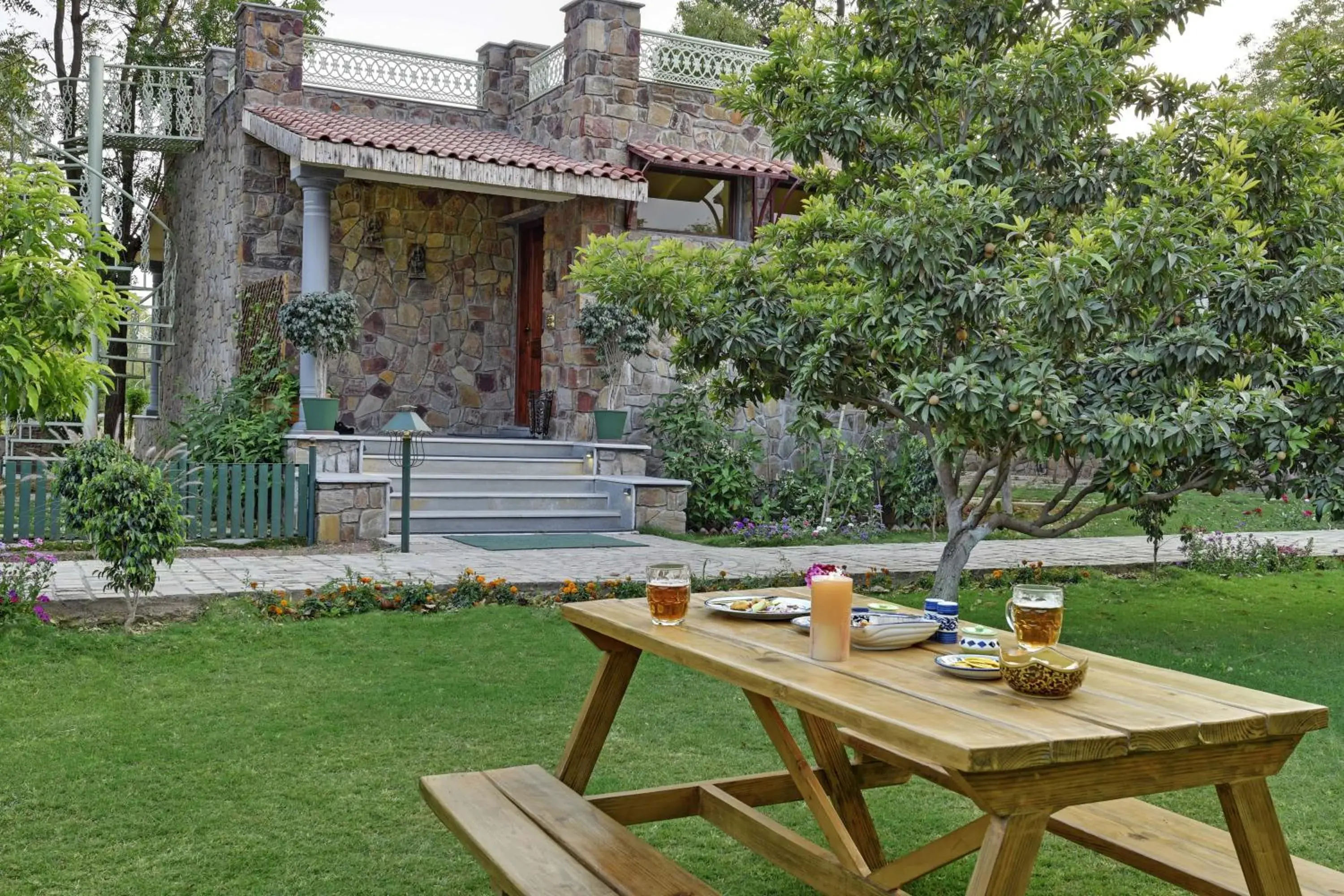 Garden view in Vatsalya Vihar - A Luxury Pool Villas Resort Garden view in Vatsalya Vihar - A Luxury Pool Villas Resort