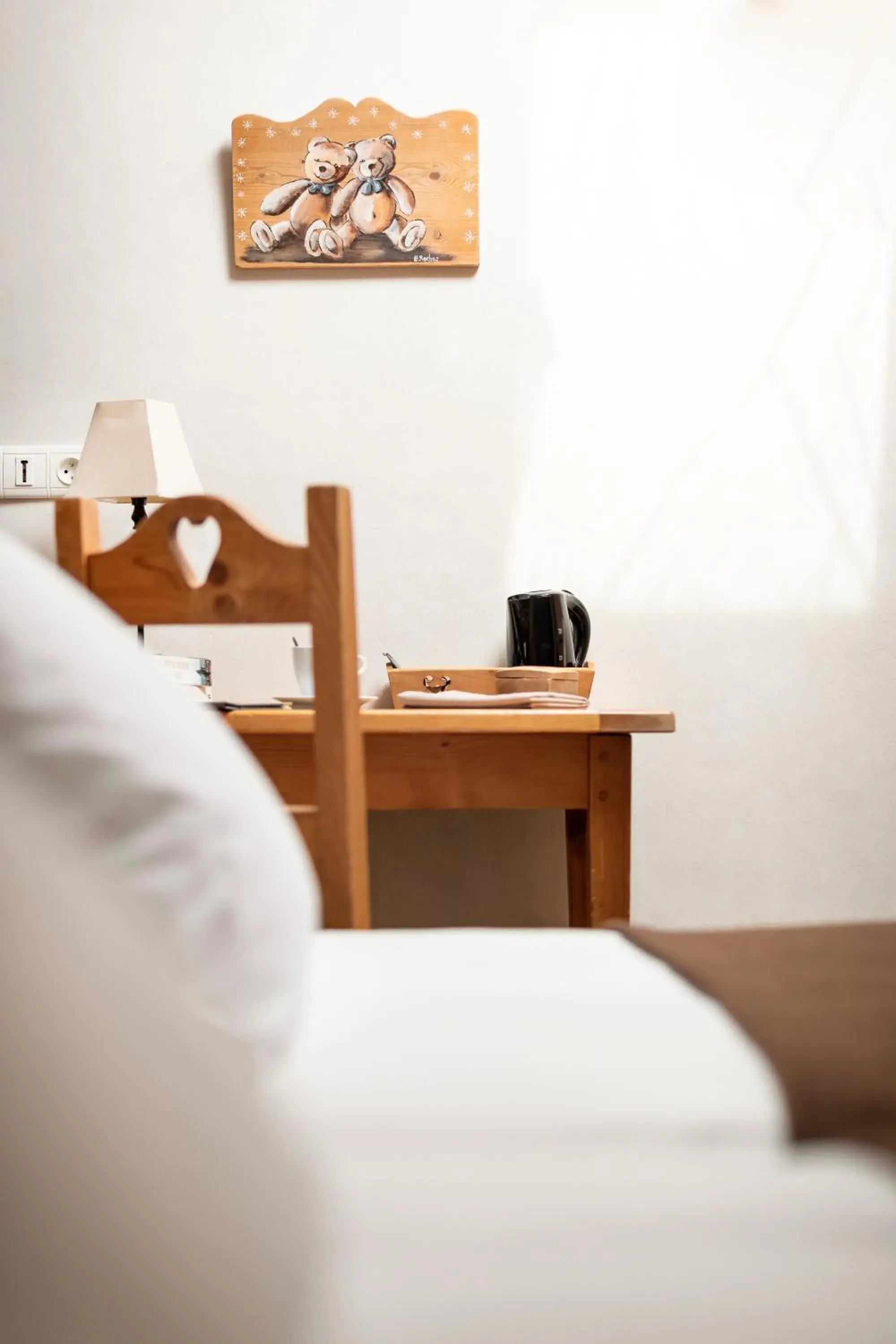 Bed in Logis La Croix-Saint-Maurice Bed in Logis La Croix-Saint-Maurice