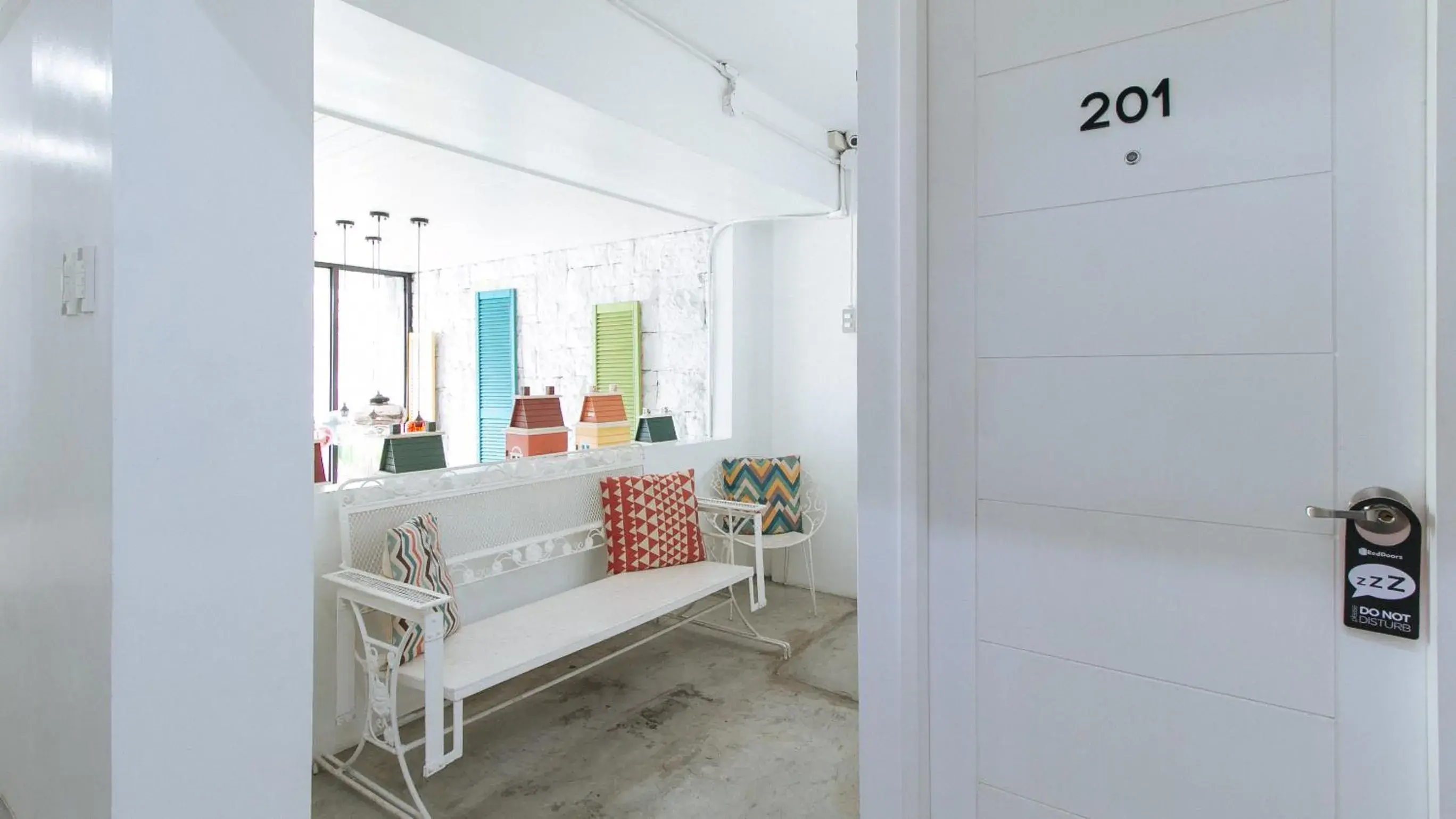 Balcony/Terrace in RedDoorz Plus at BGC near St Lukes Balcony/Terrace in RedDoorz Plus at BGC near St Lukes