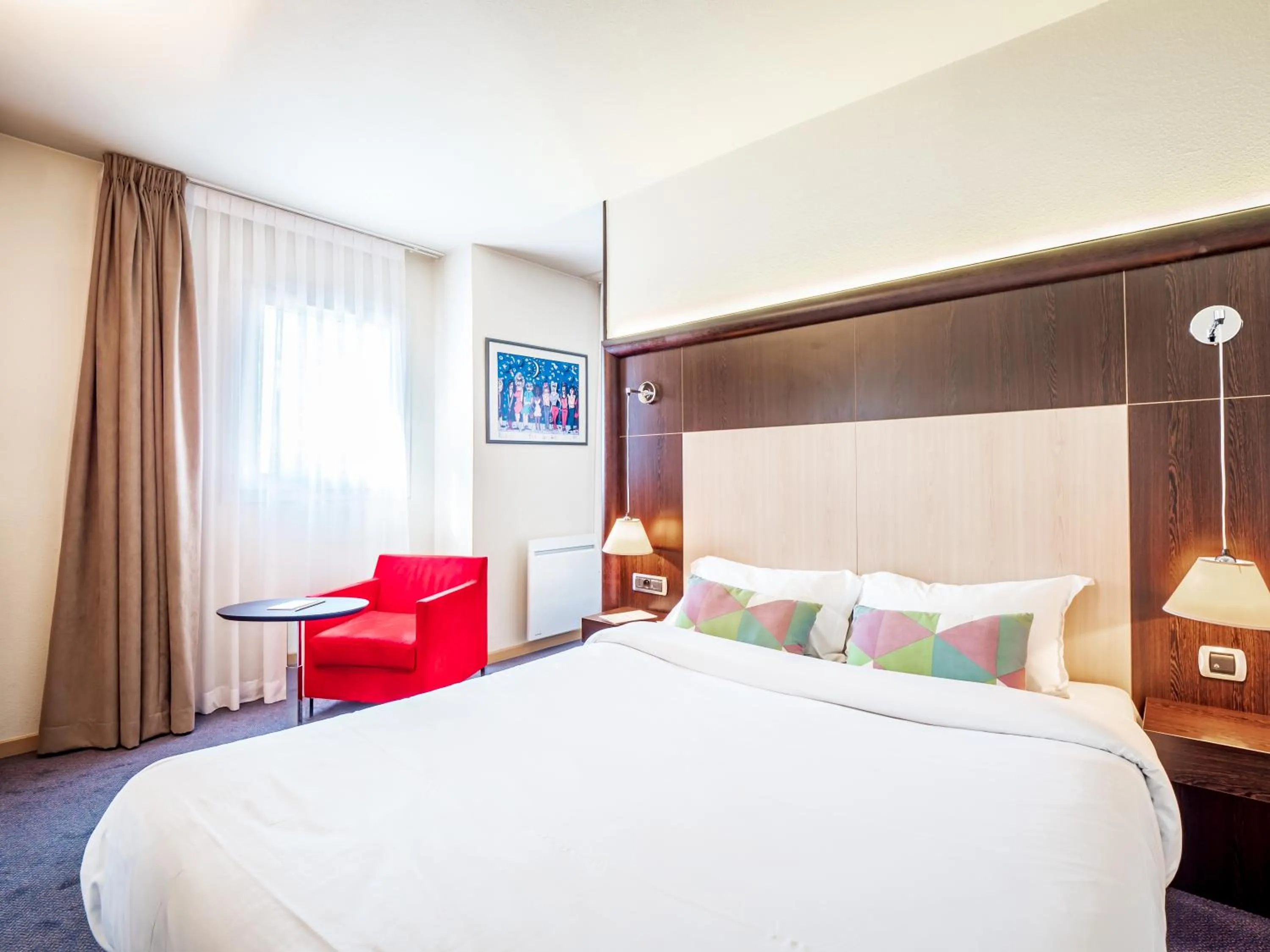 Bed in Hôtel de Bonlieu