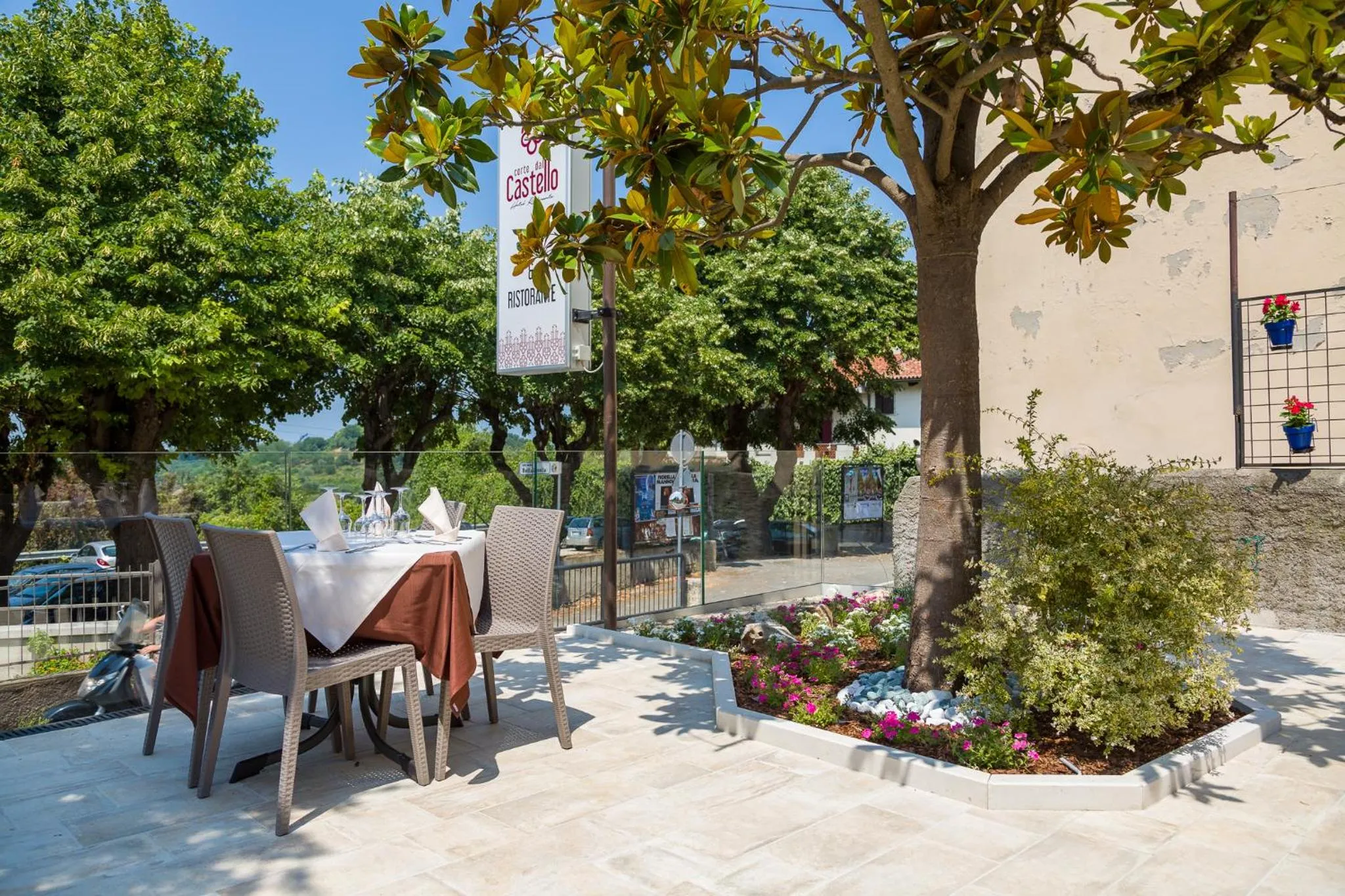 Patio in Hotel Corte Dal Castello