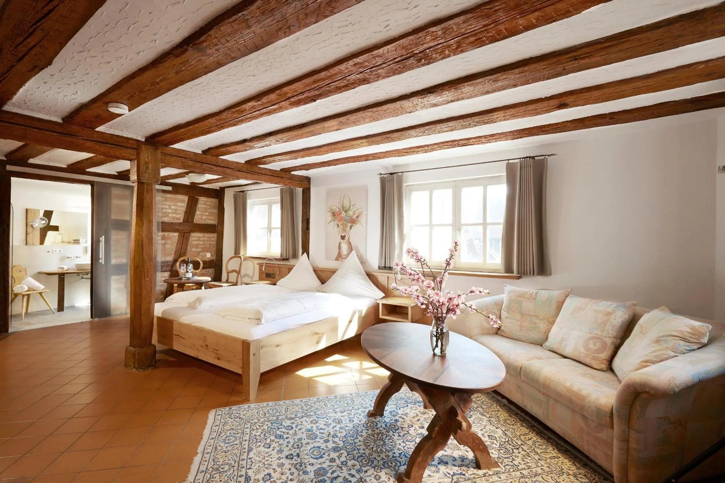 Photo of the whole room, Bed in Gasthof Zum Lam