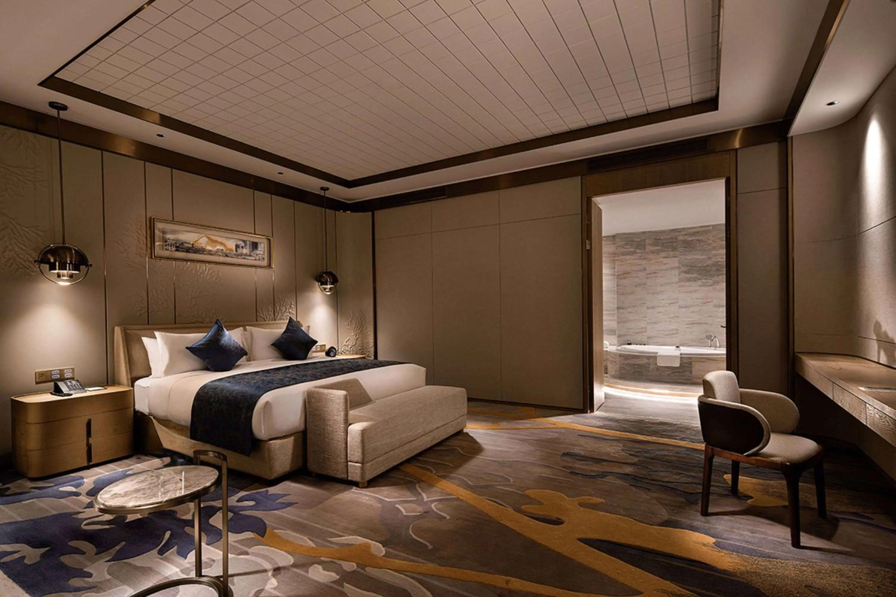 Bed in Howard Johnson by Wyndham Jimei Lake Plaza Xiamen