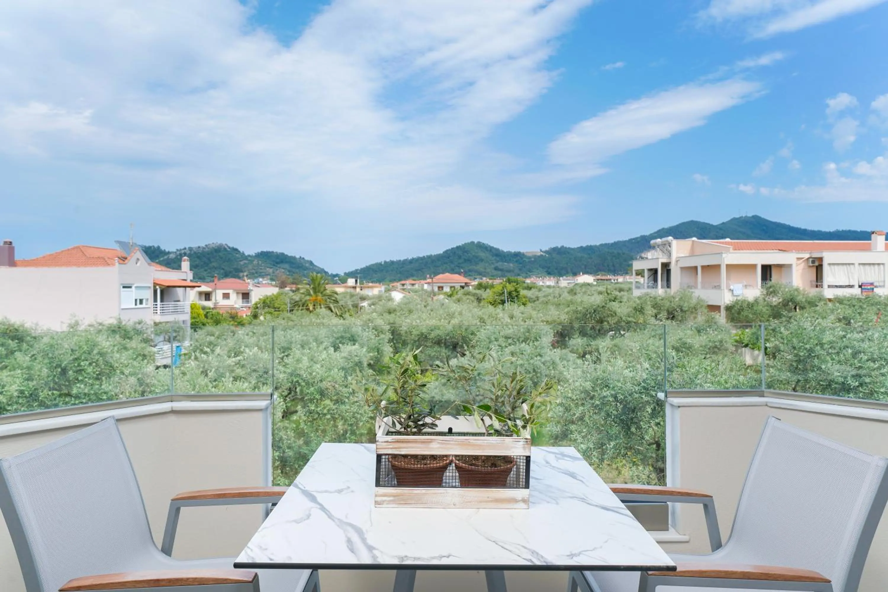 Balcony/Terrace in Iliomagic Luxury Suites Thassos