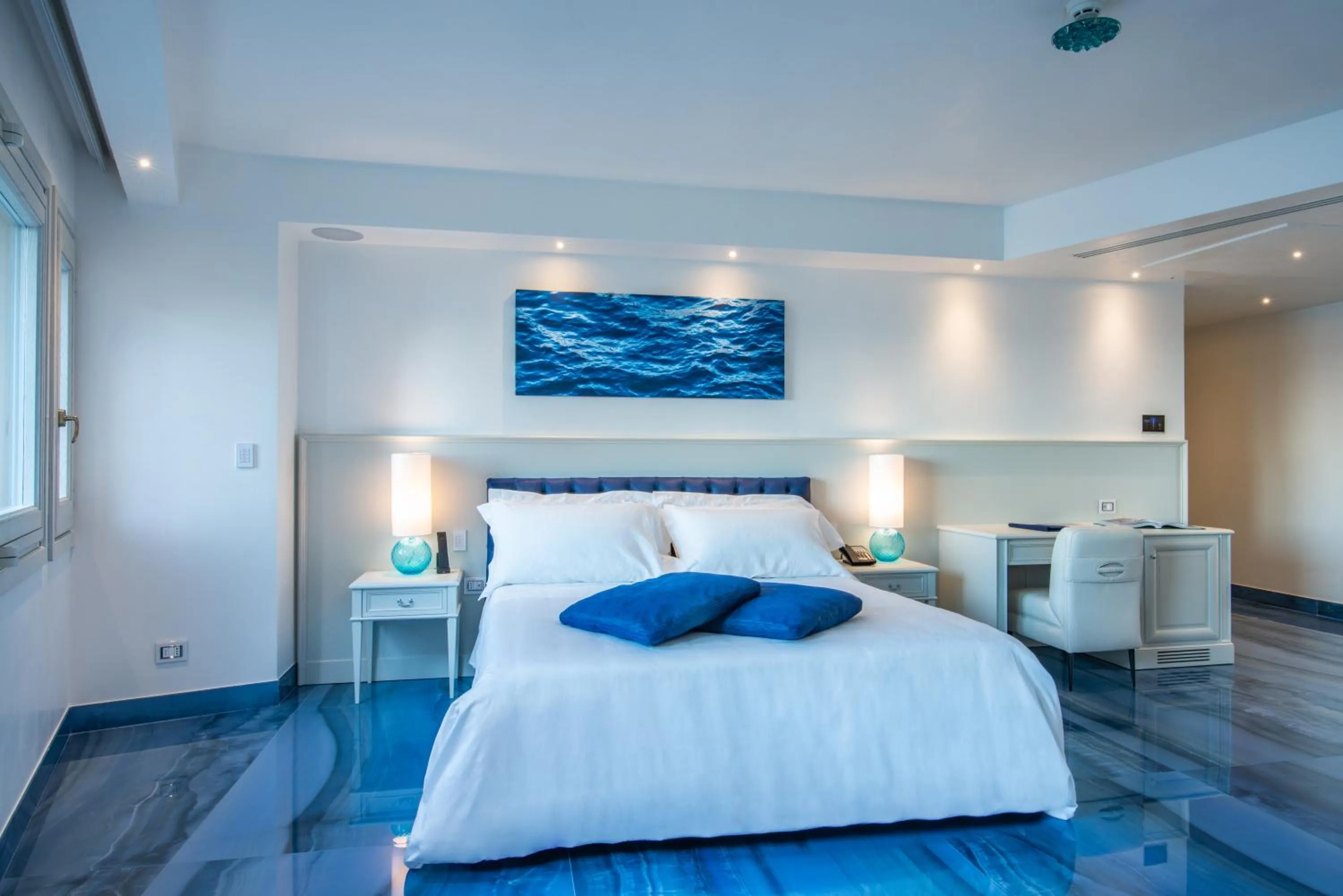 Bed in Hotel Grotta Palazzese