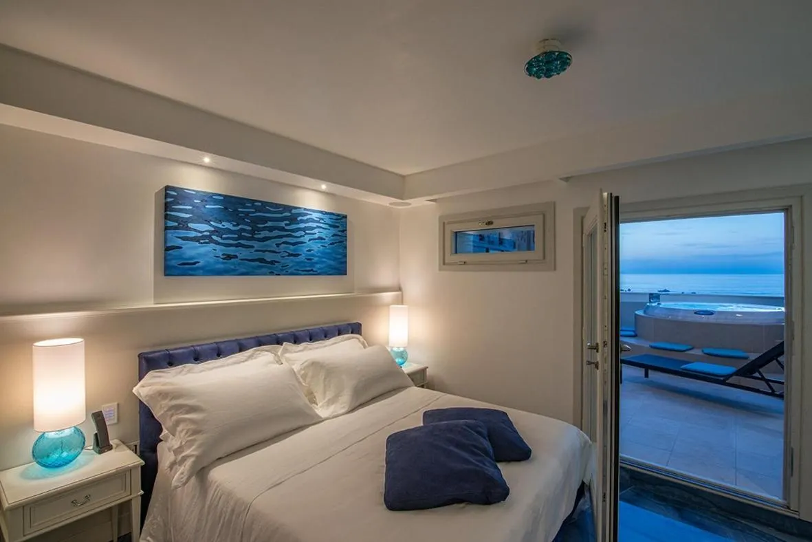 Bed in Hotel Grotta Palazzese