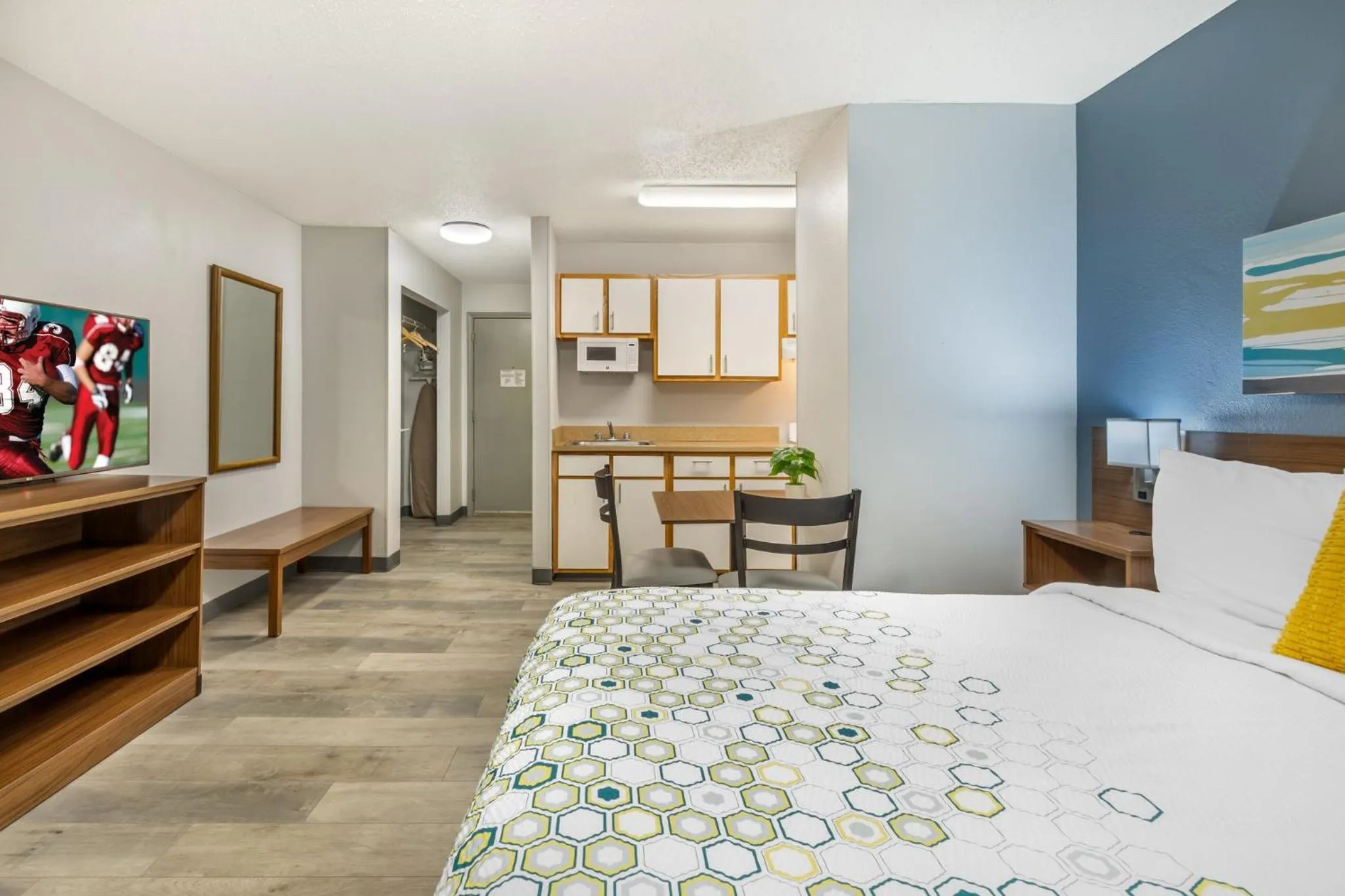 Photo of the whole room, Bed in HomeTowne Studios & Suites by Red Roof Greensboro