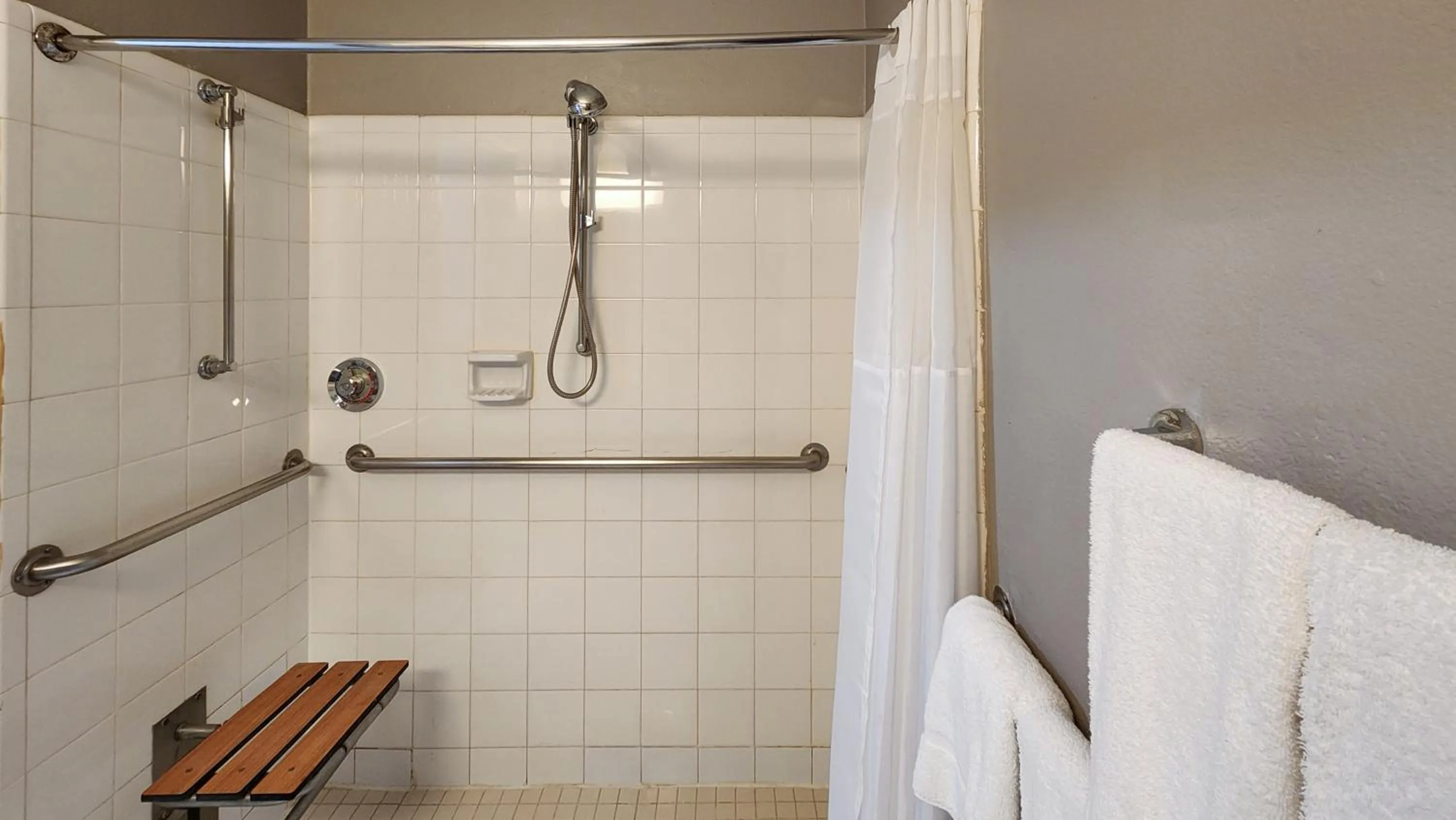 Shower in Studio 6-Houston, TX - Hobby South