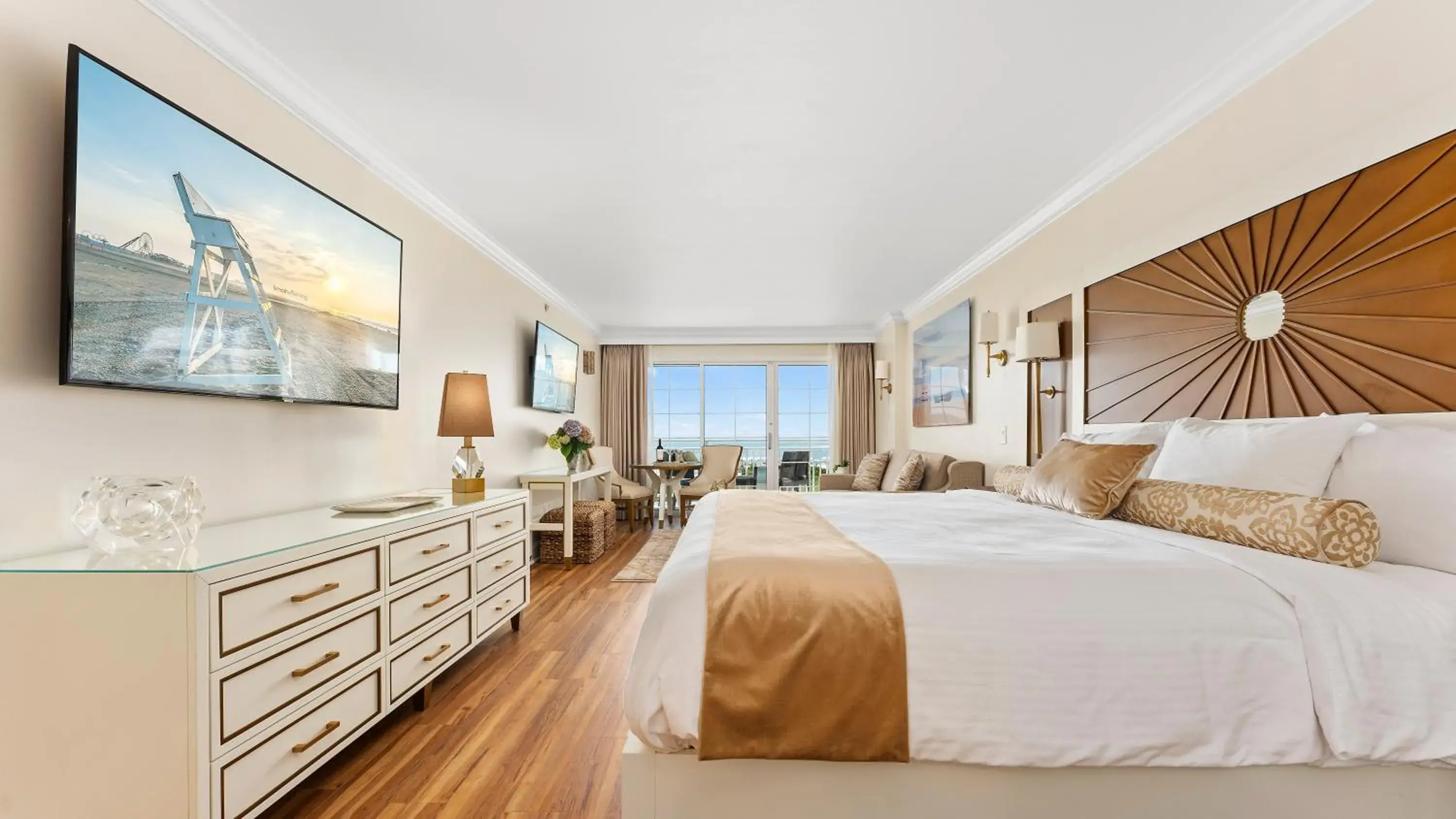 Bed in La Mer Beachfront Resort Bed in La Mer Beachfront Resort