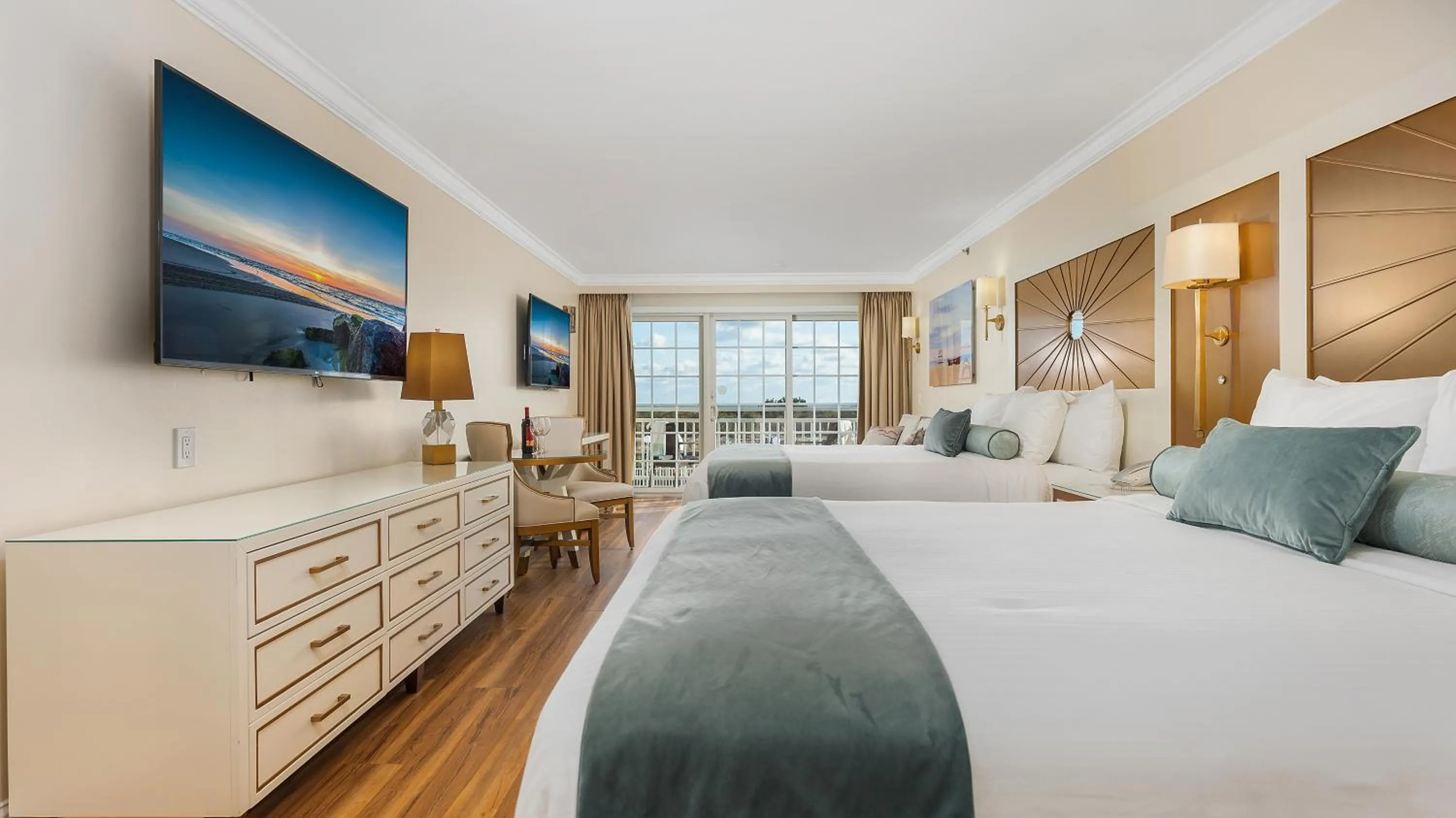 Bed in La Mer Beachfront Resort