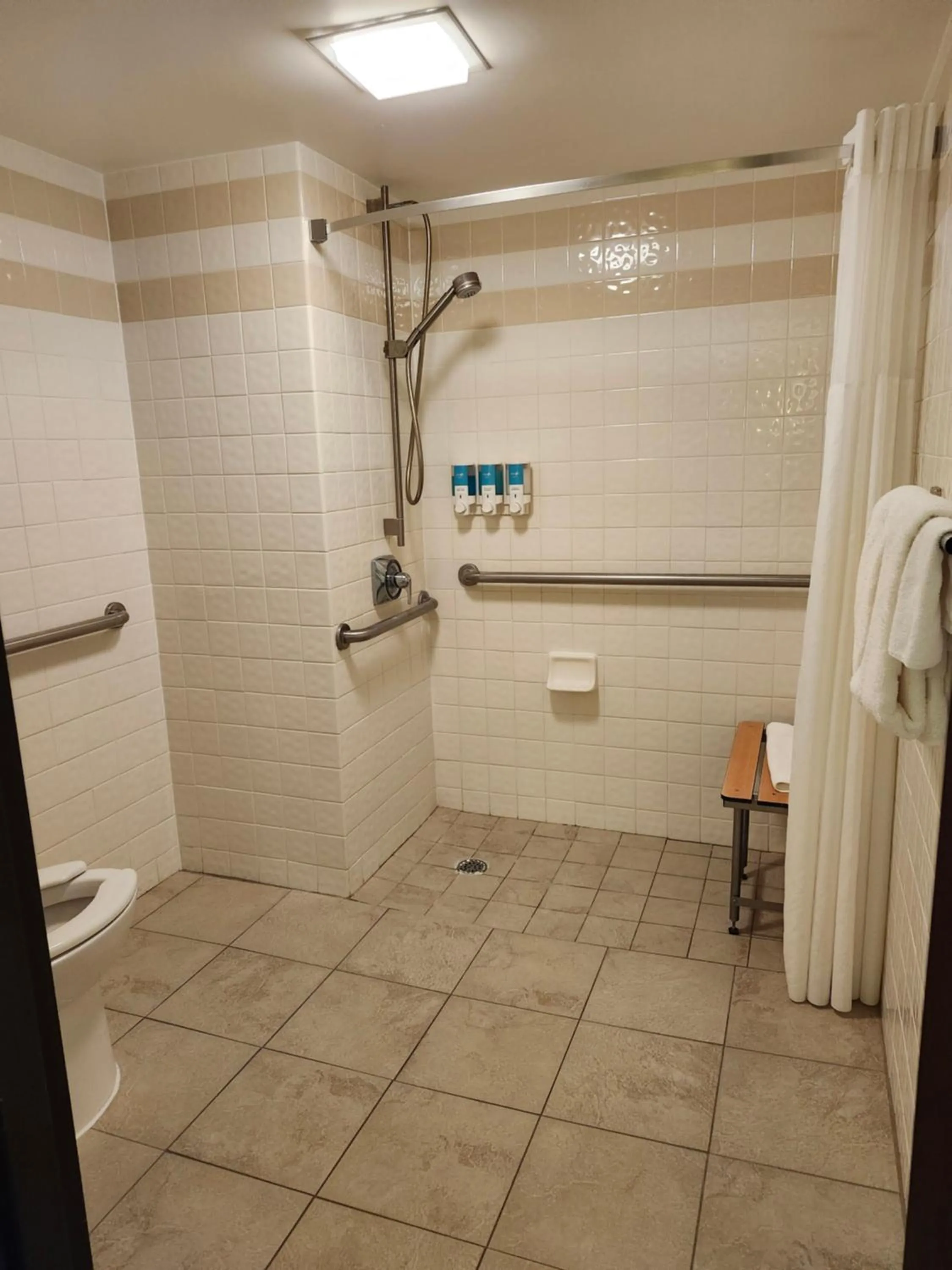 Shower in Heritage Inn Suites Houston Sugar Land, Trademark by Wyndham