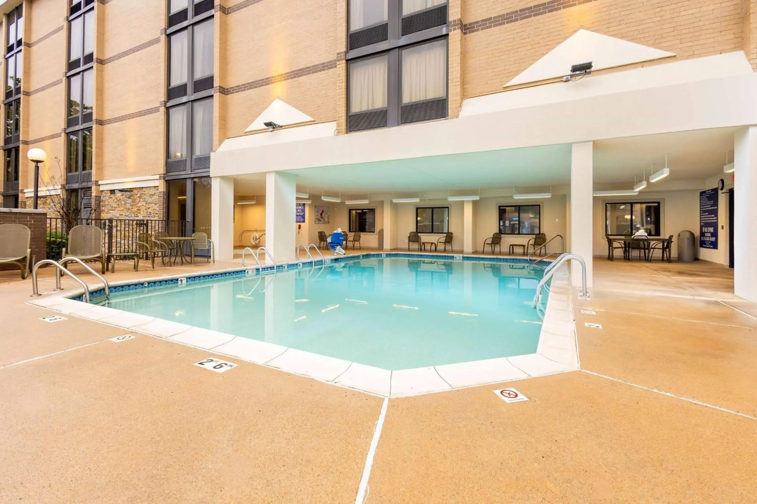 Pool view in Drury Inn & Suites Houston Sugar Land Pool view in Drury Inn & Suites Houston Sugar Land