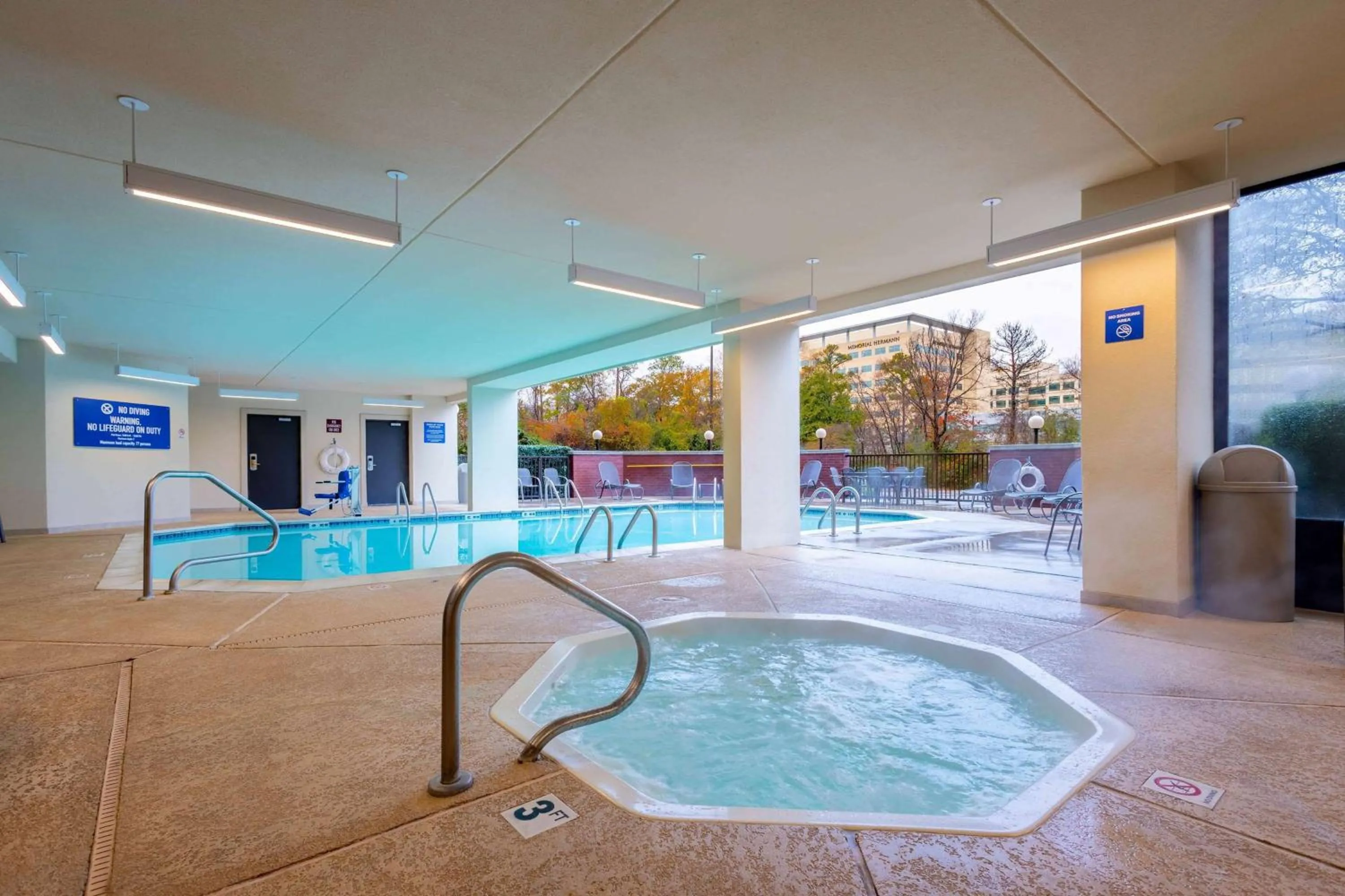 Pool view in Heritage Inn Suites Houston Sugar Land, Trademark by Wyndham