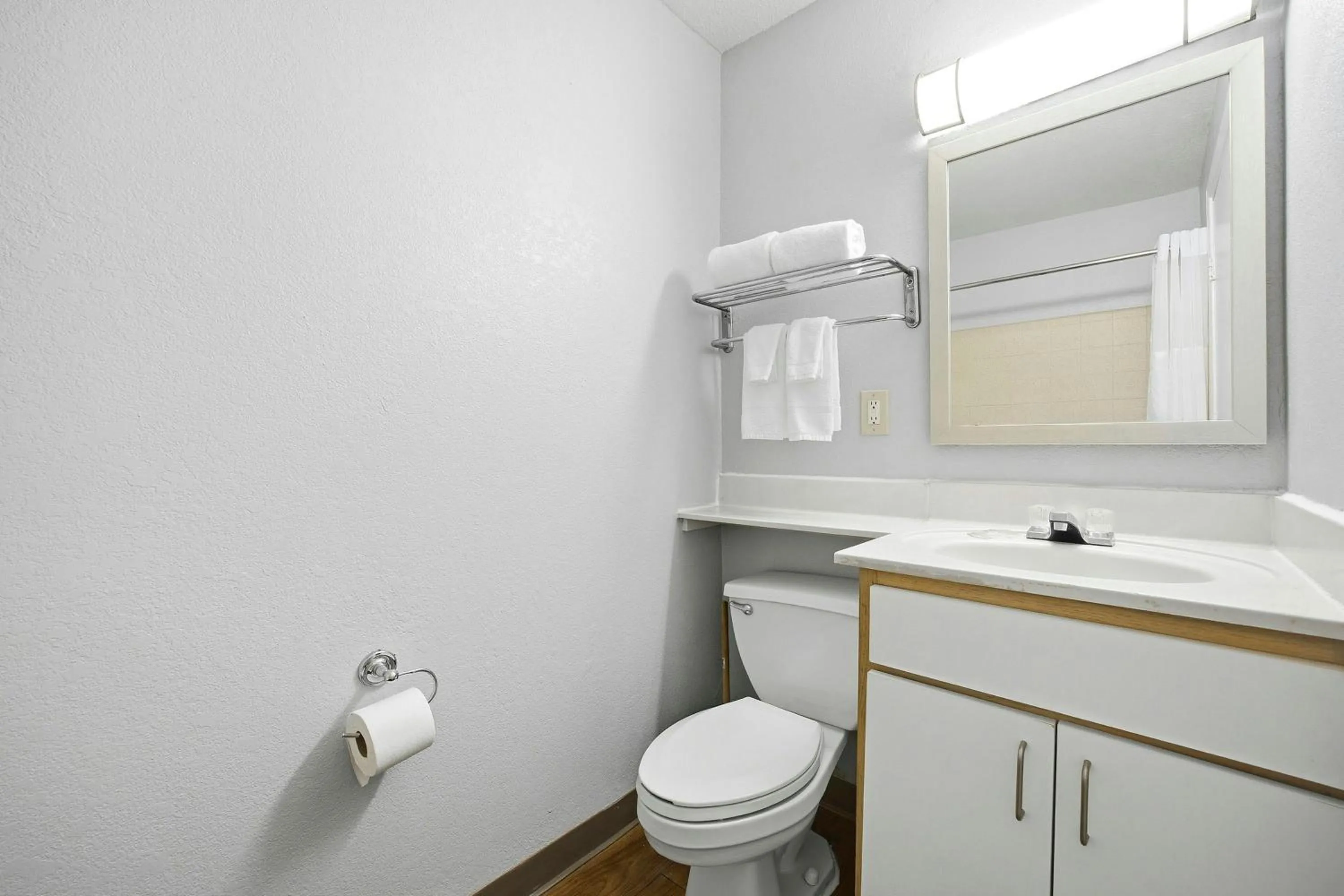 Bathroom in HomeTowne Studios by Red Roof Atlanta - Peachtree Corners