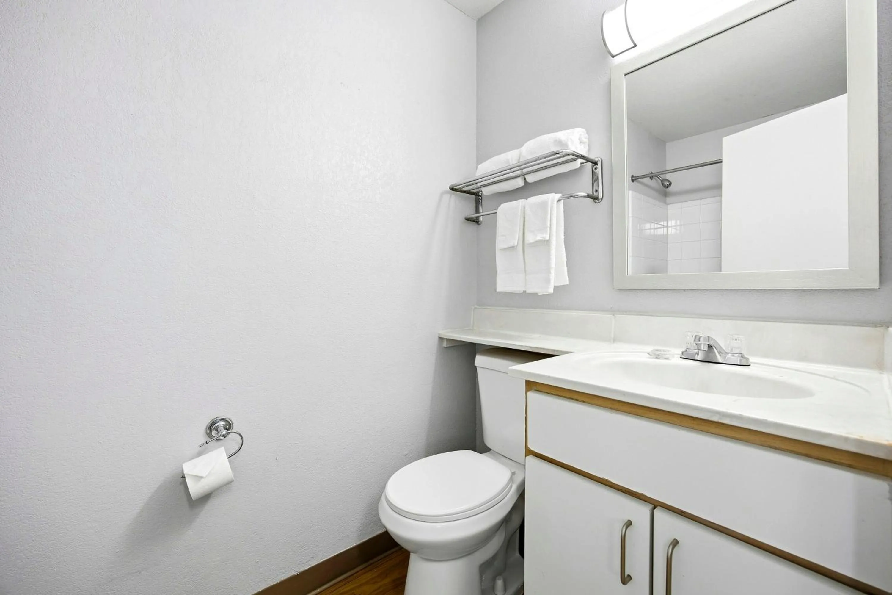 Bathroom in HomeTowne Studios by Red Roof Atlanta - Peachtree Corners