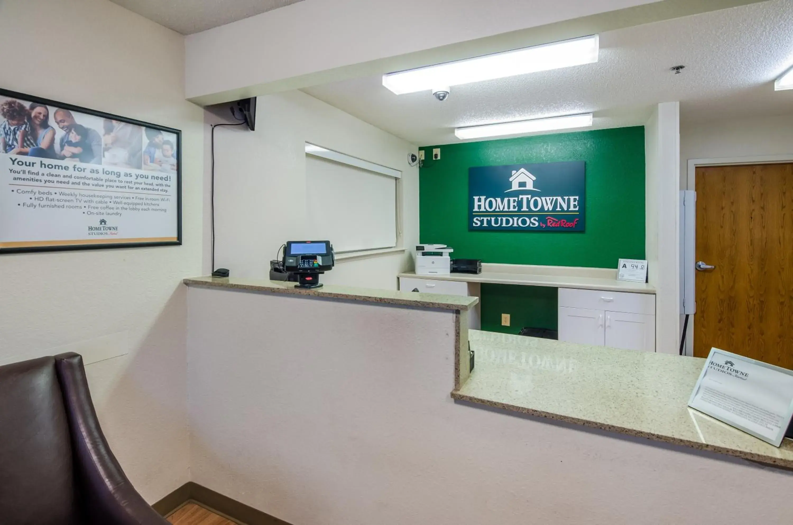 Lobby or reception in HomeTowne Studios by Red Roof Winston-Salem - University Pkwy Lobby or reception in HomeTowne Studios by Red Roof Winston-Salem - University Pkwy