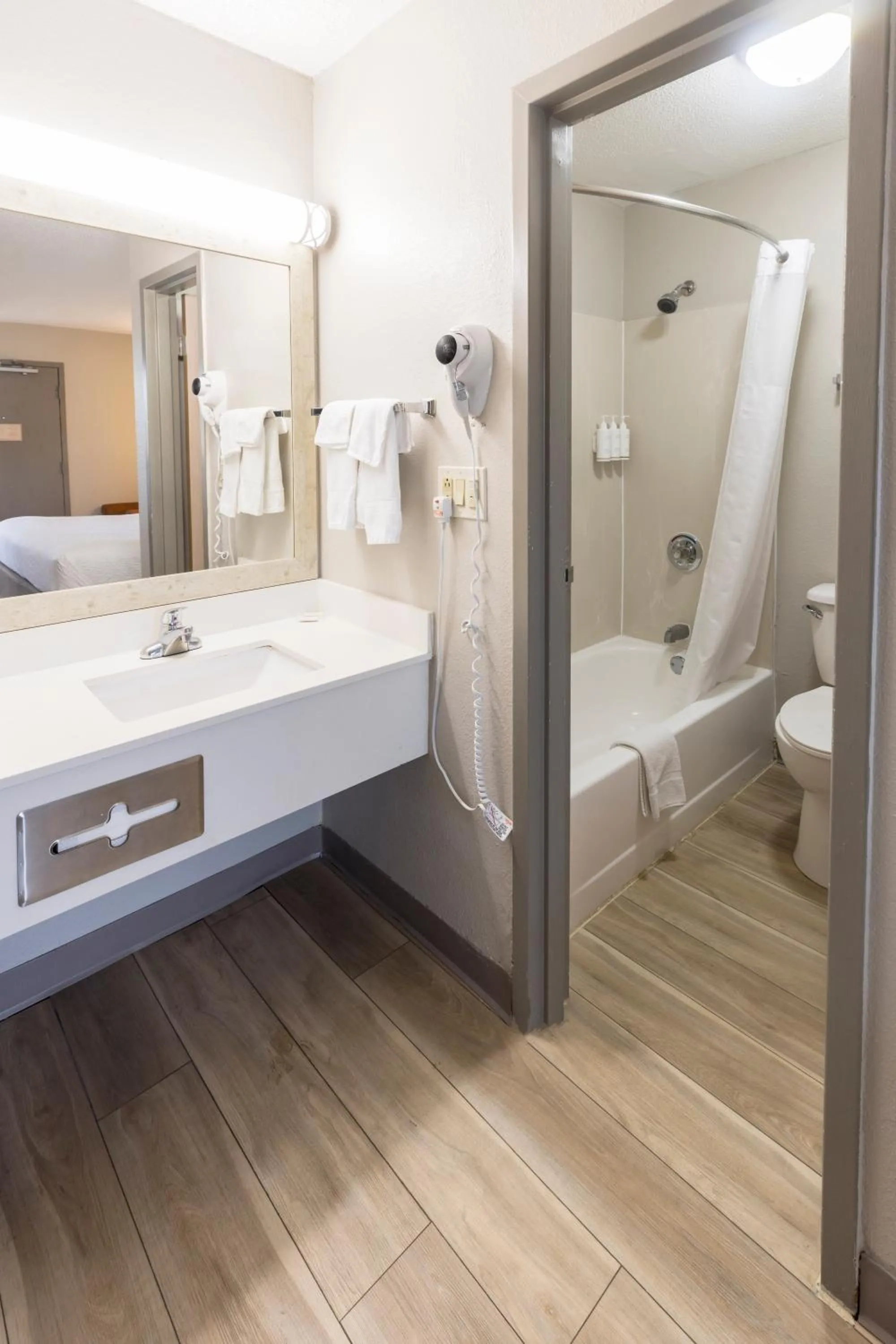 Bathroom in Days Inn by Wyndham Florence Cincinnati Area