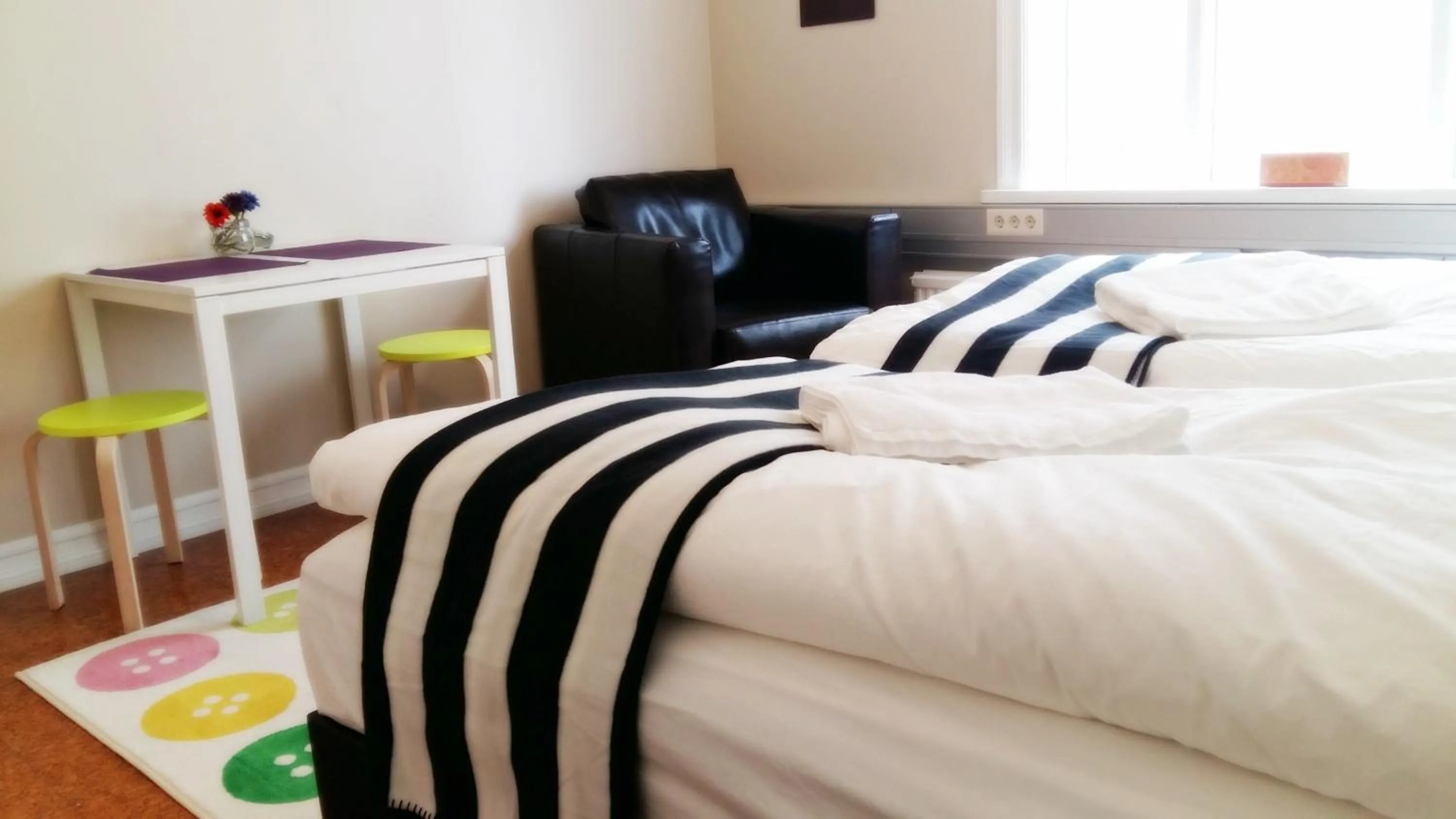 Bed in Refurinn Reykjavik Guesthouse