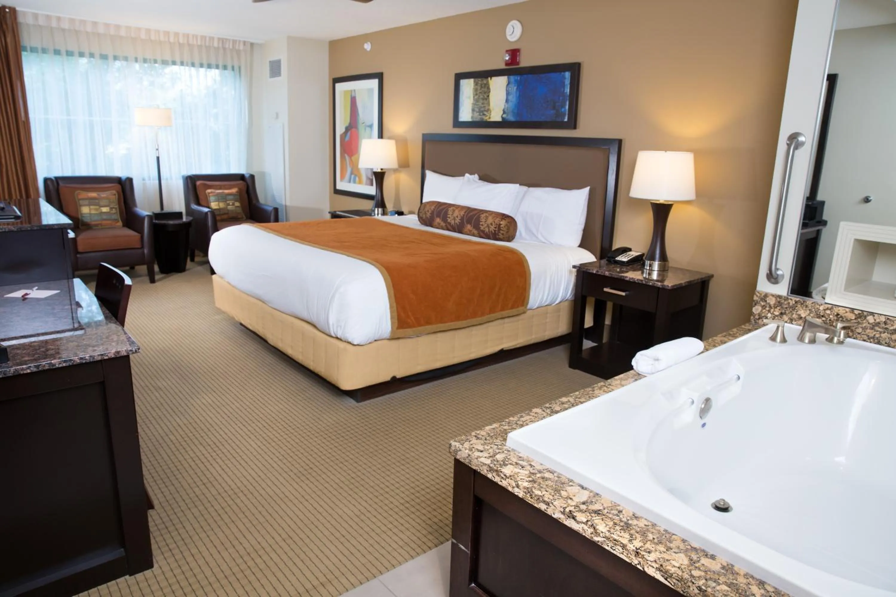 Bed in Isle of Capri Boonville, A Caesars Destination