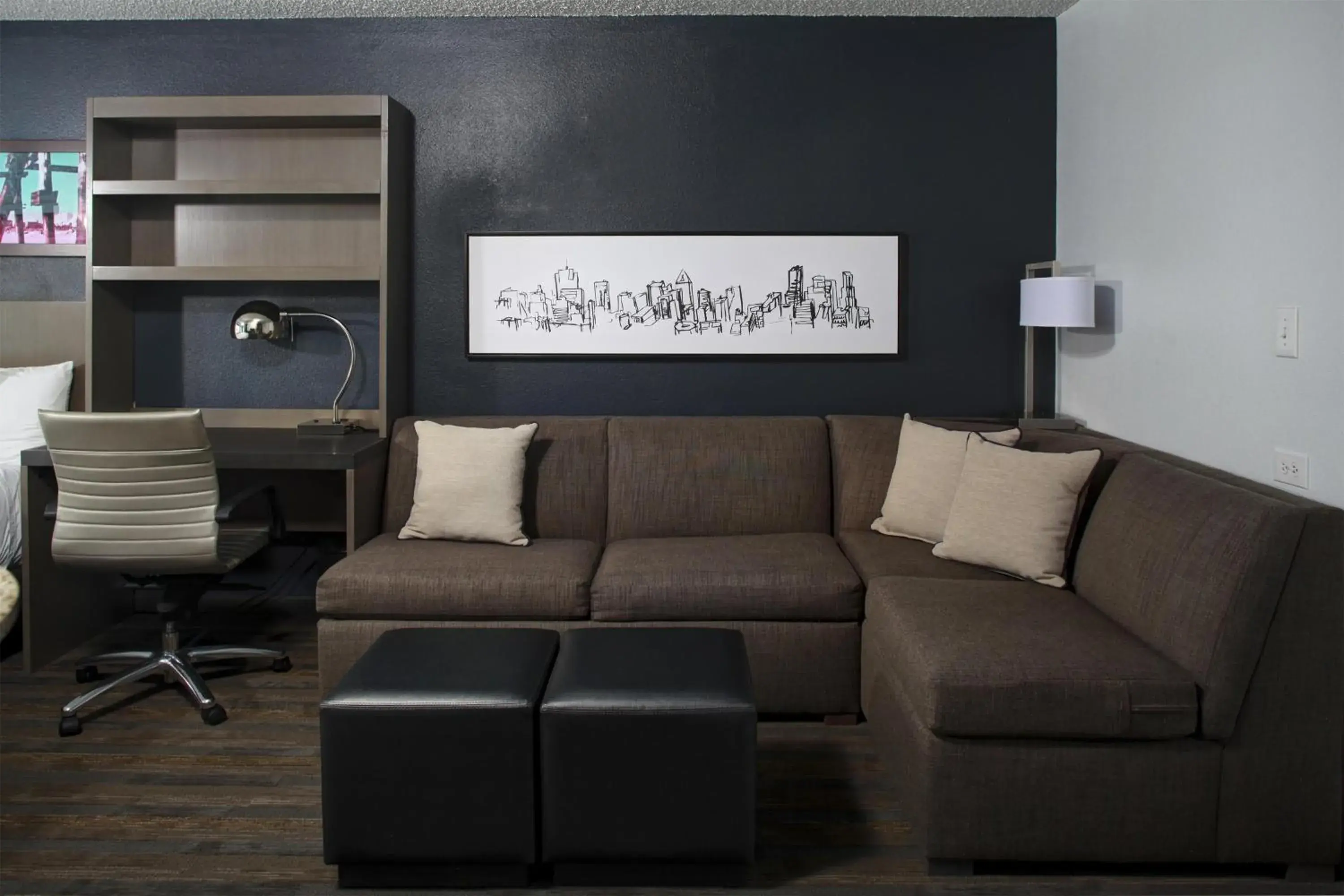 Bedroom in Hyatt House Dallas Uptown Bedroom in Hyatt House Dallas Uptown