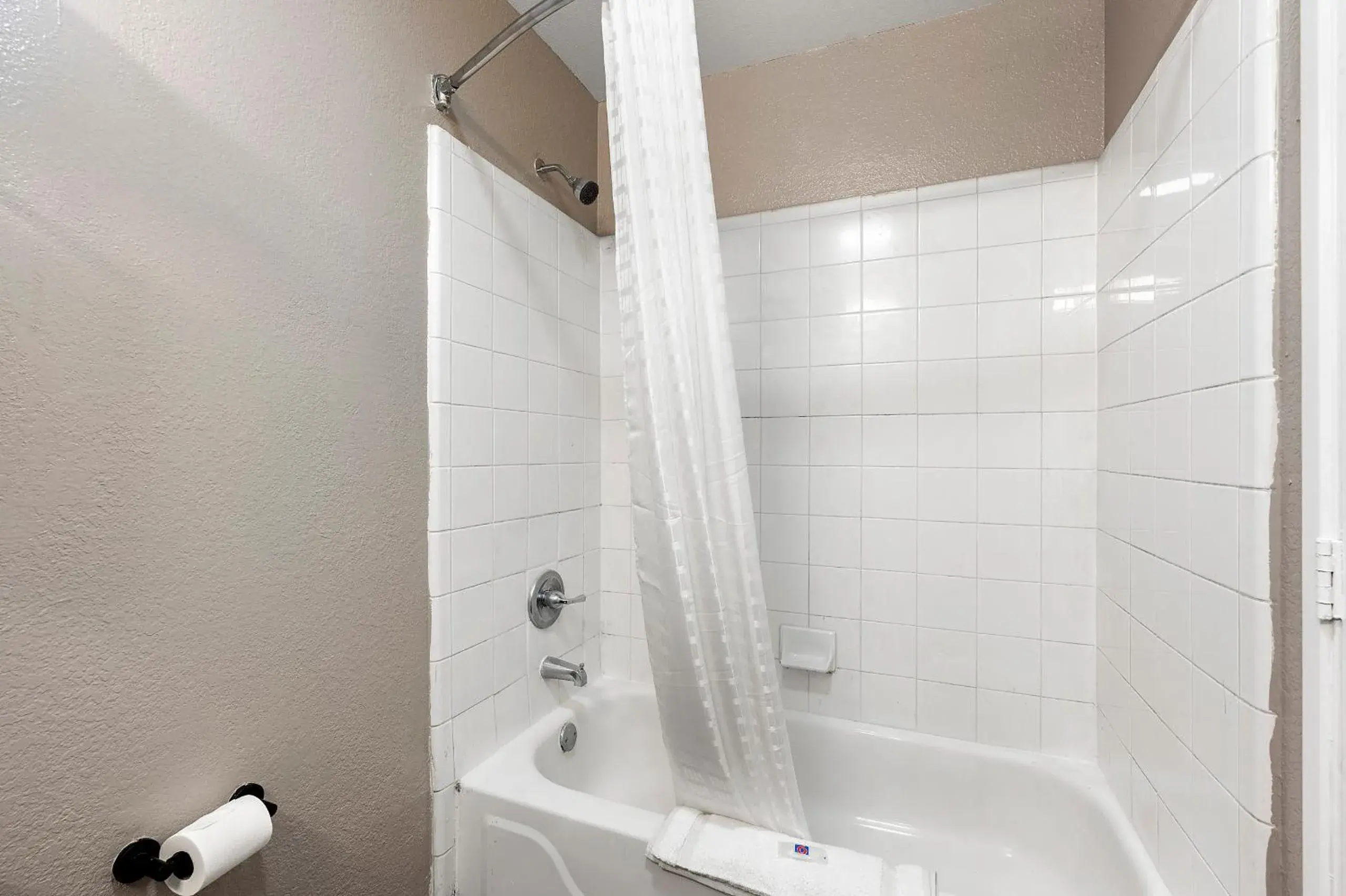 Bathroom in Studio 6-Roswell, GA - Atlanta Bathroom in Studio 6-Roswell, GA - Atlanta