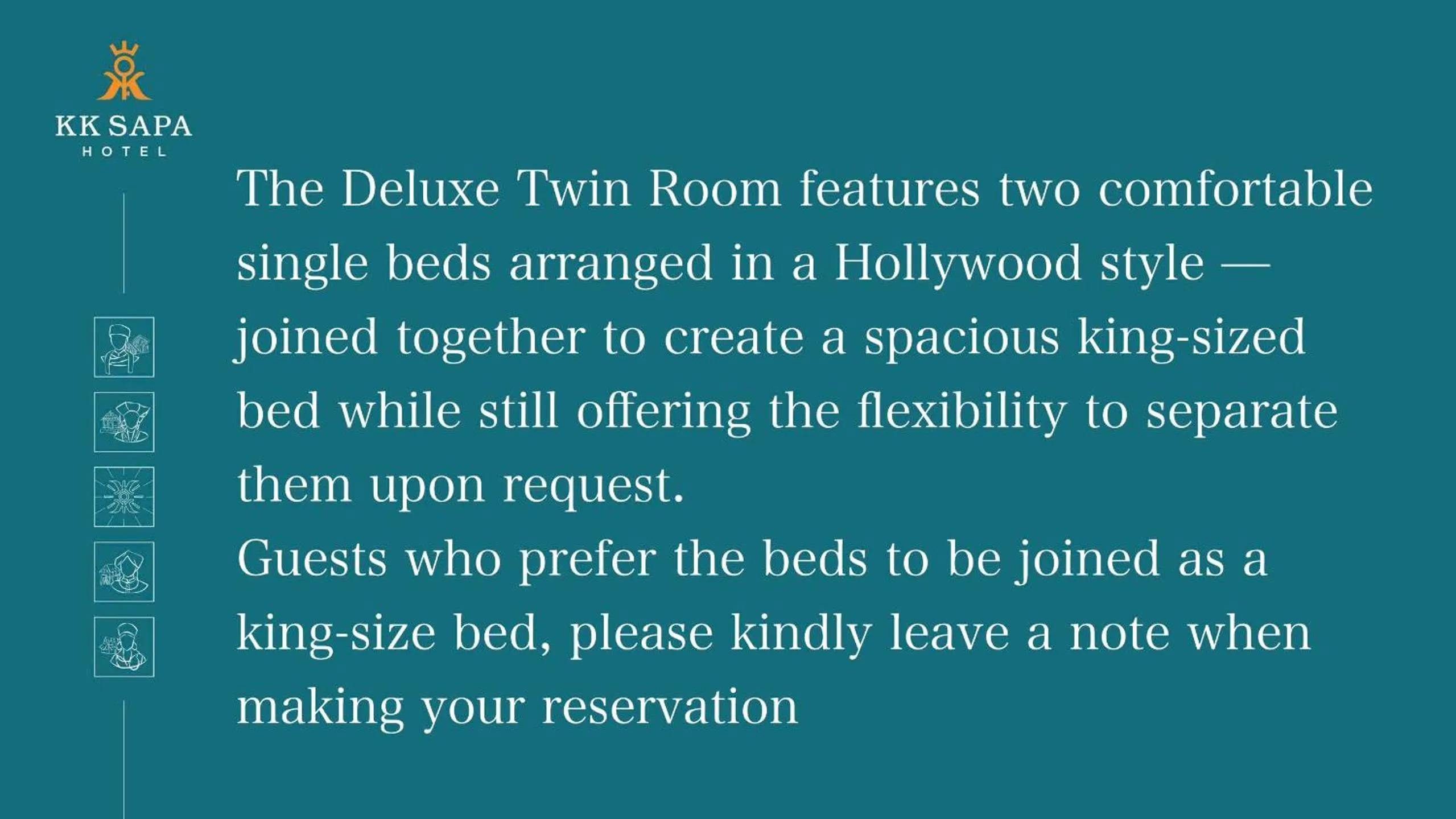 Bed in KK Sapa Hotel