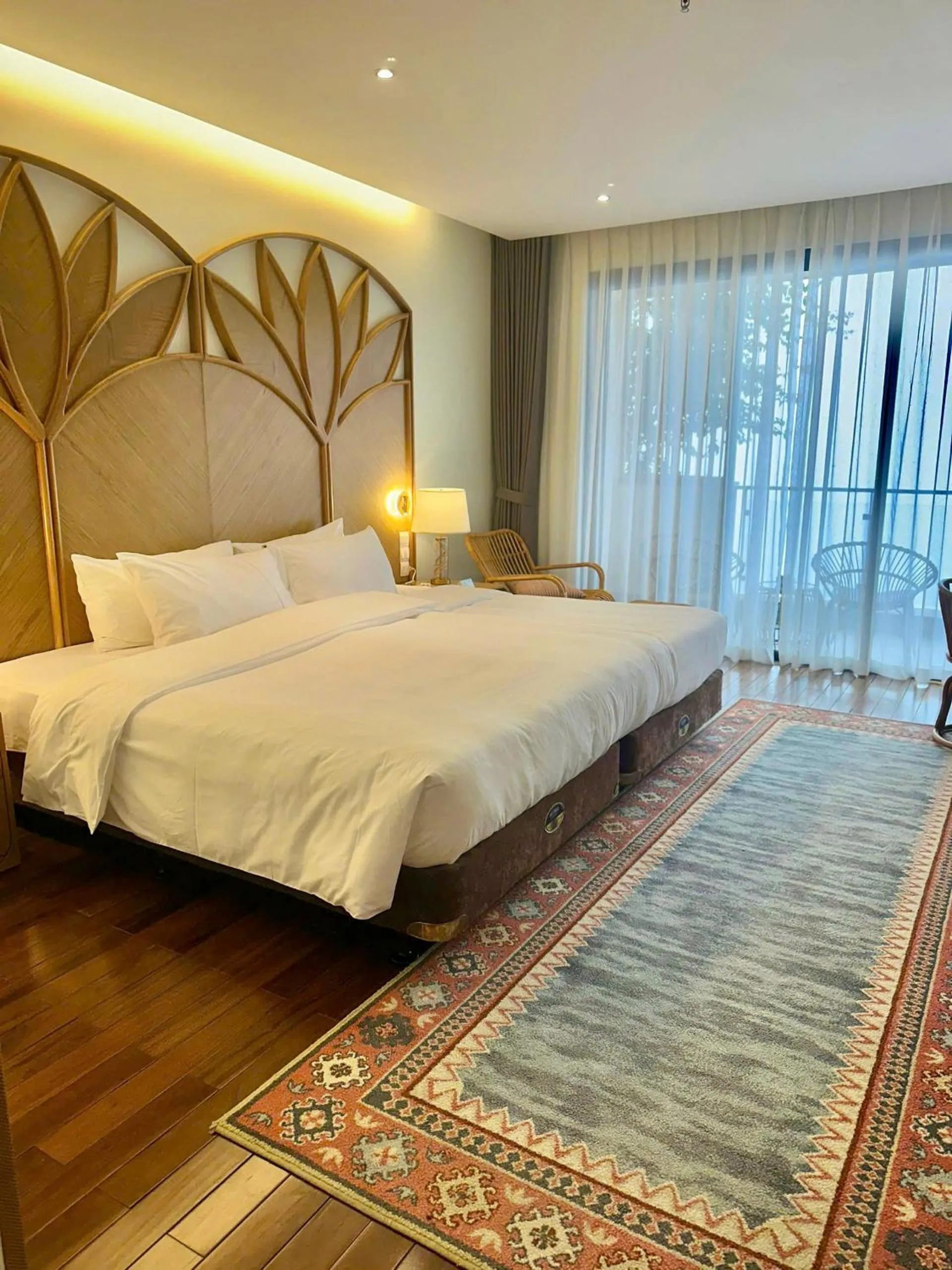 Bed in KK Sapa Hotel