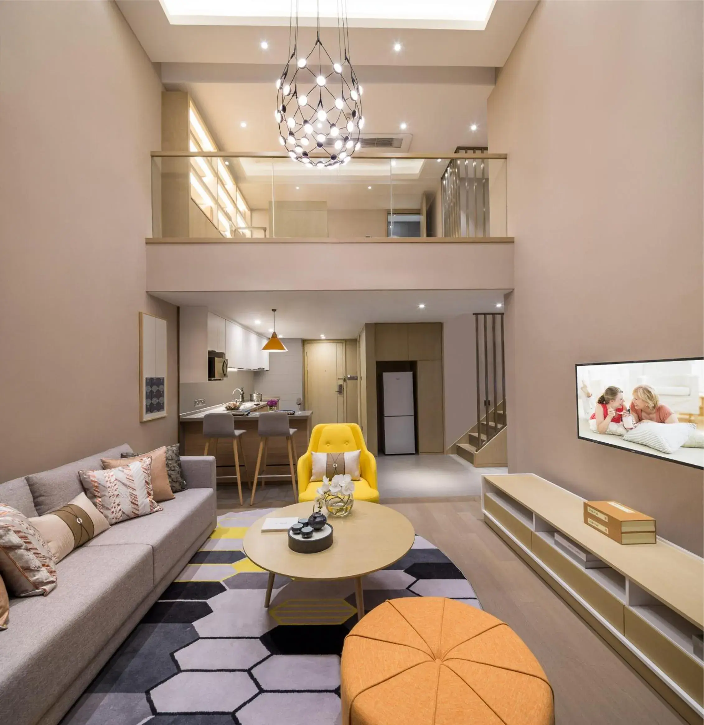 Living room in Citadines Keqiao Shaoxing Living room in Citadines Keqiao Shaoxing