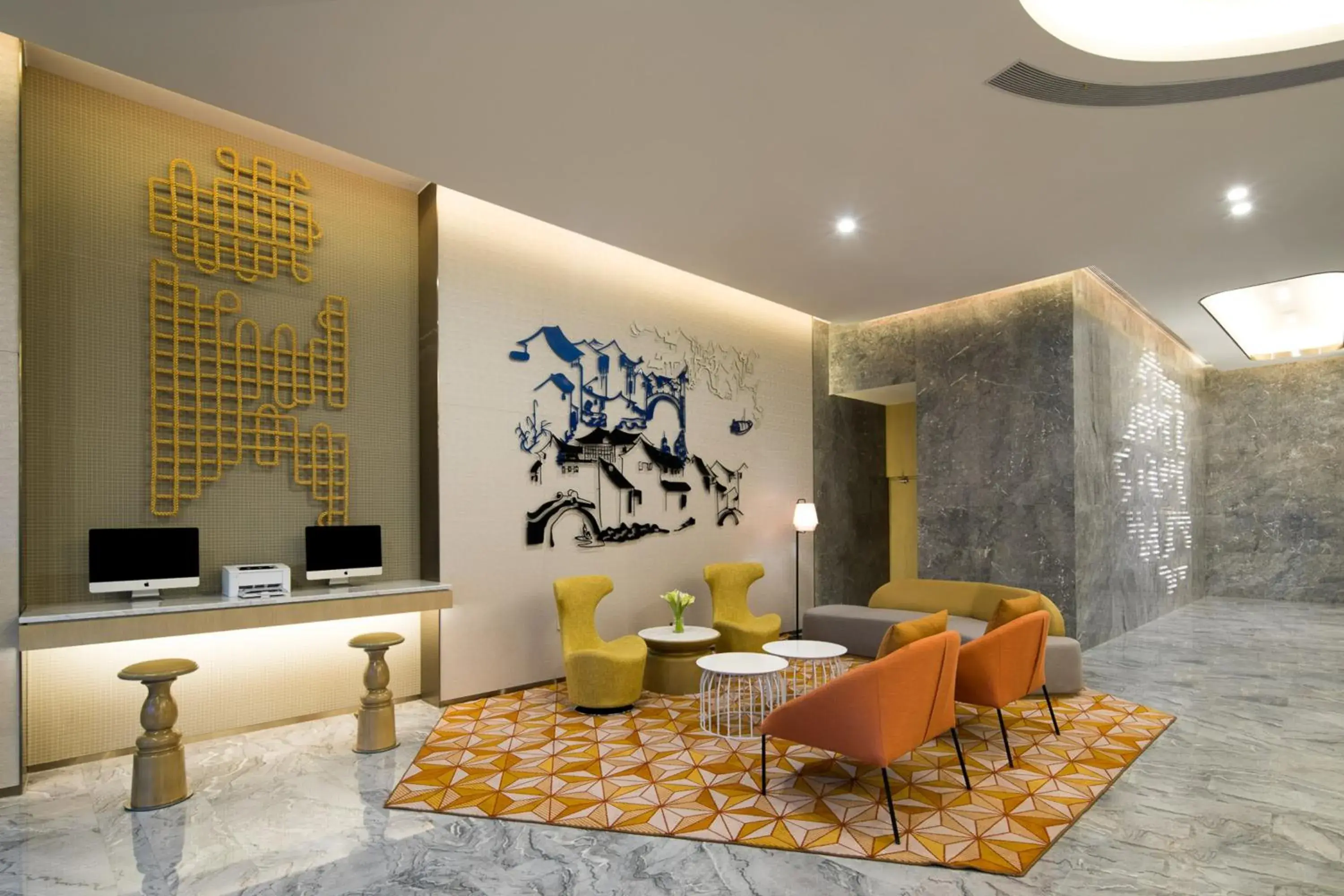 Lobby or reception in Citadines Keqiao Shaoxing Lobby or reception in Citadines Keqiao Shaoxing