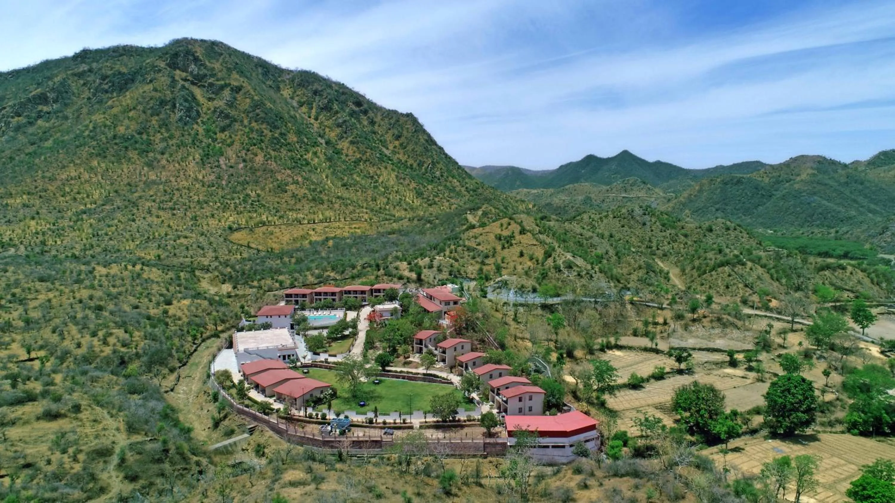 Mountain view in The Maharana Bagh by Trulyy