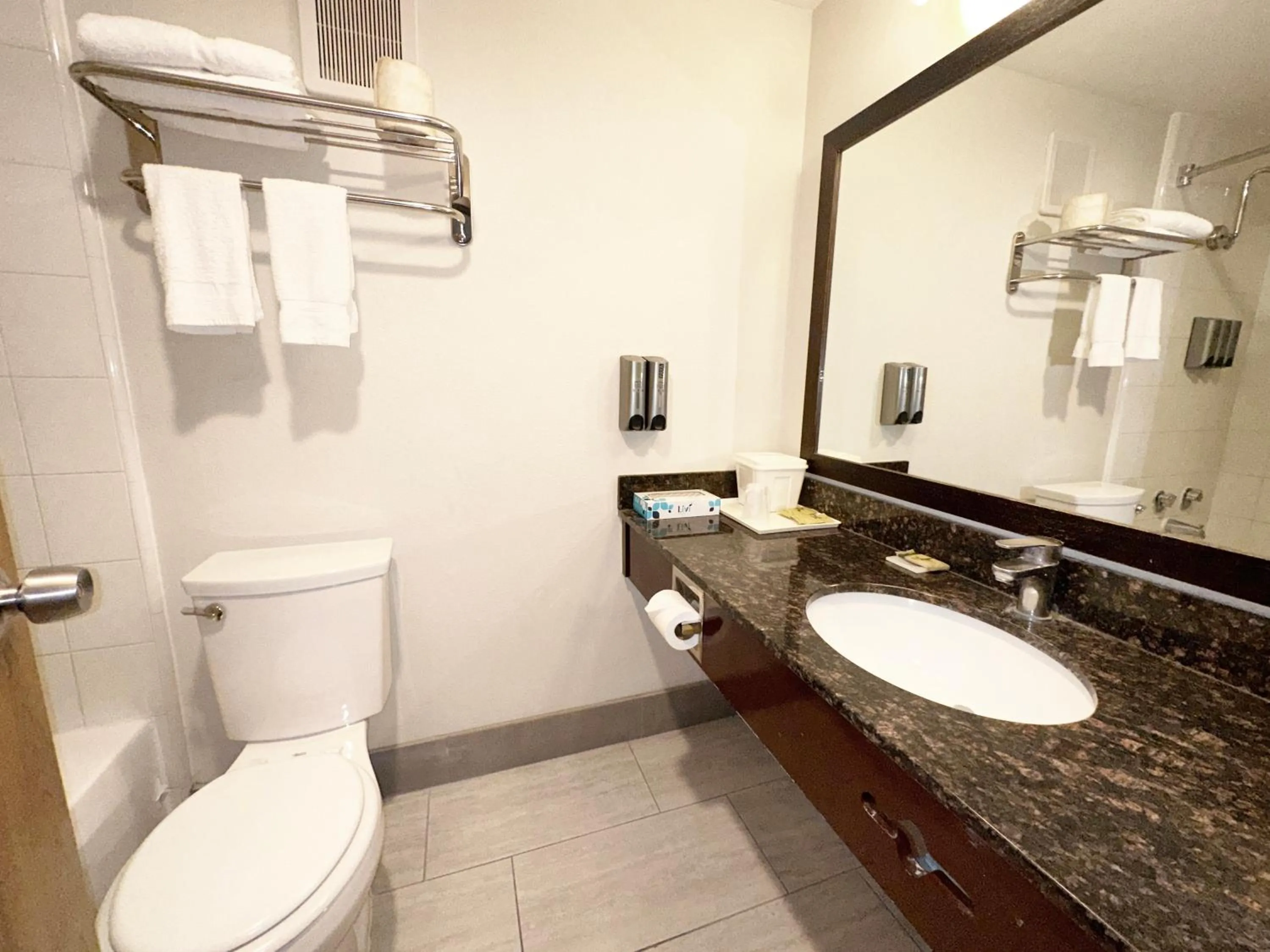 Toilet in Lincoln Hotel Monterey Park Los Angeles