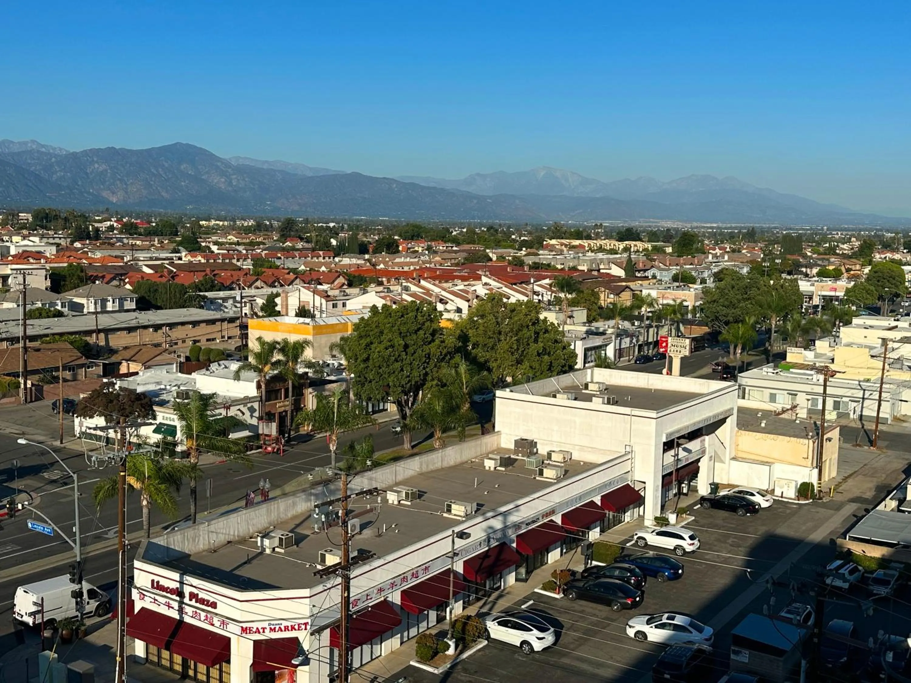 City view in Lincoln Hotel Monterey Park Los Angeles