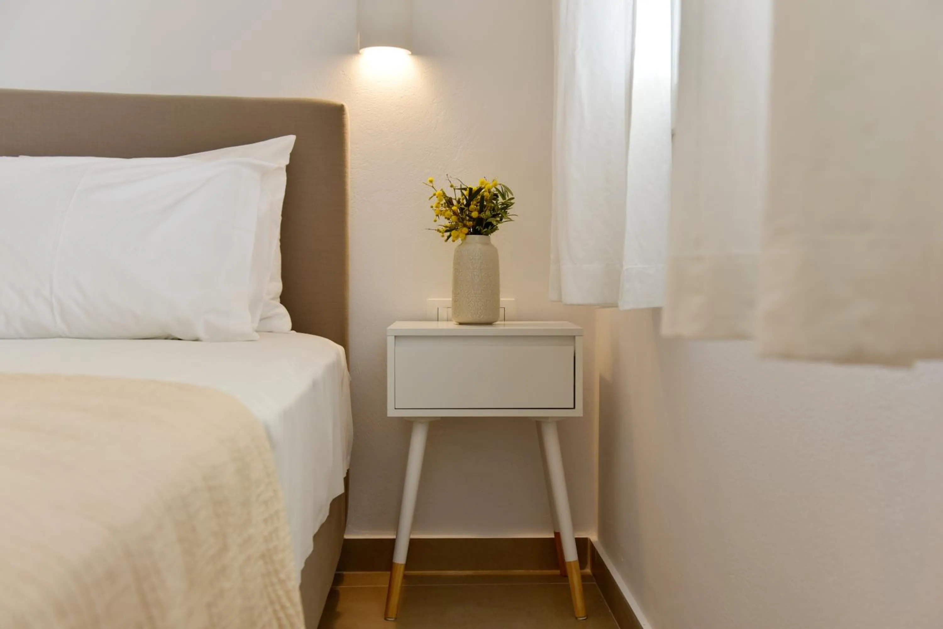 Bed in Giourgas Studios & Apartments