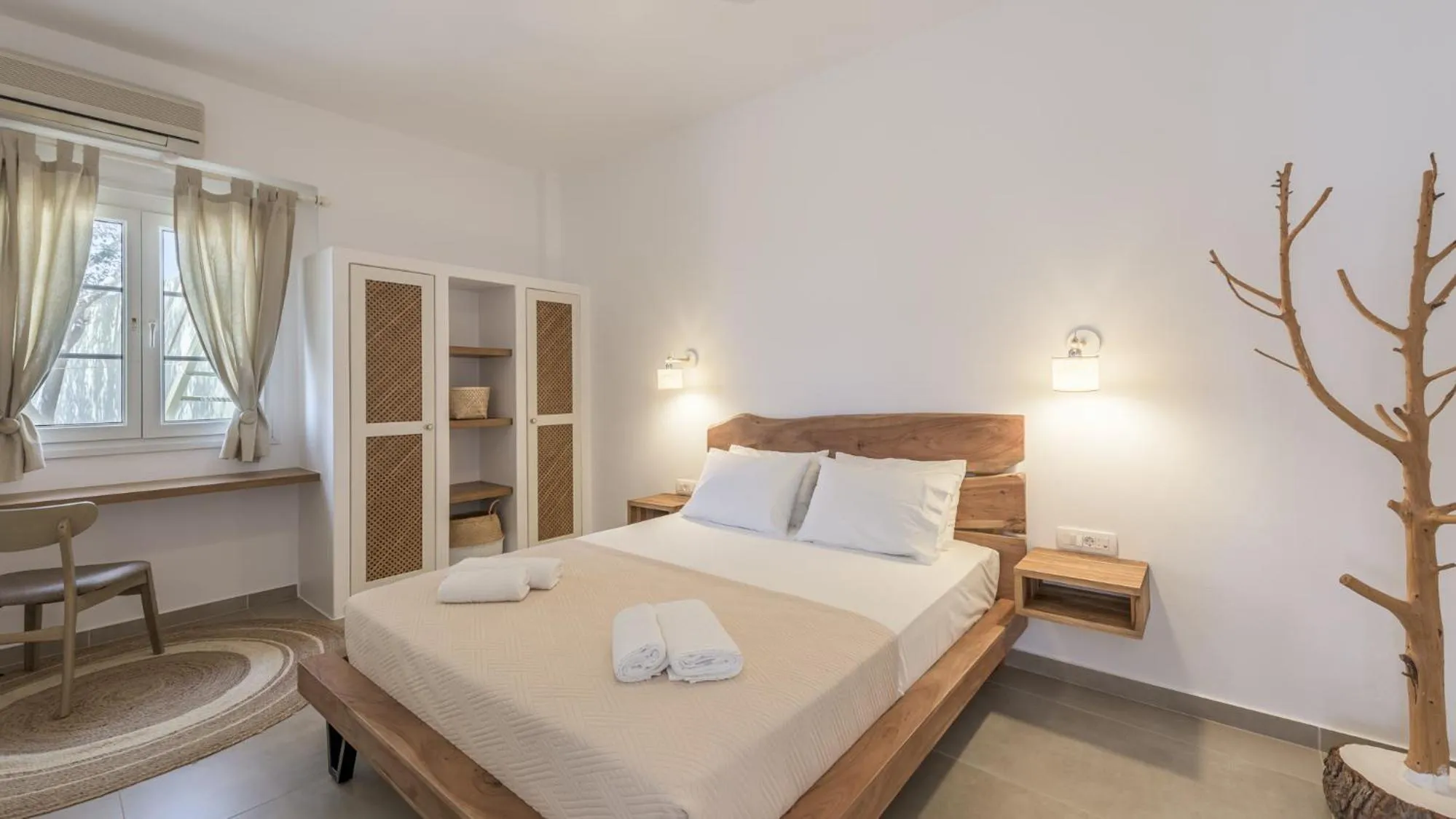 Bed in Giourgas Studios & Apartments