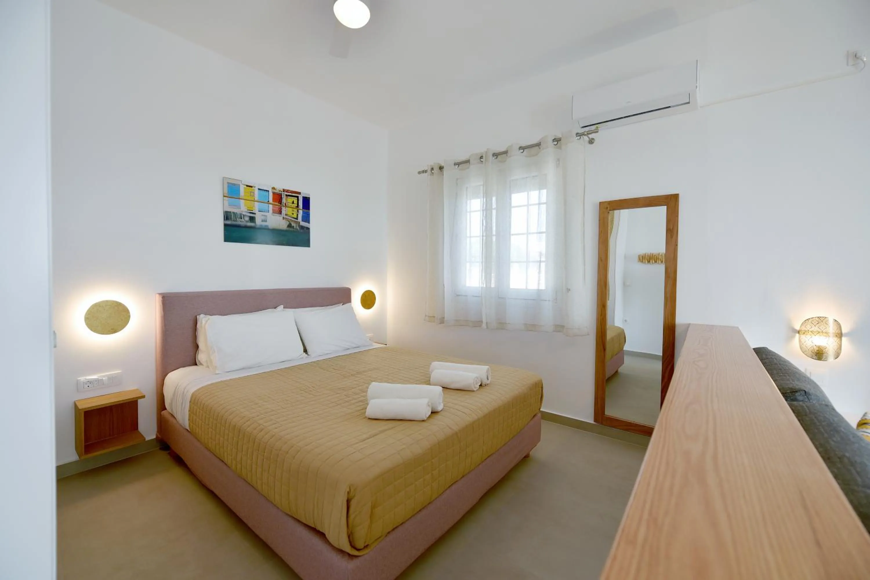 Bed in Giourgas Studios & Apartments