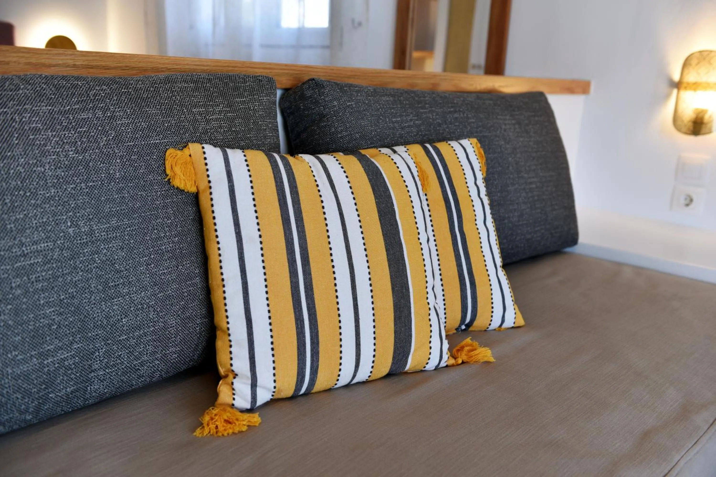 Bed in Giourgas Studios & Apartments