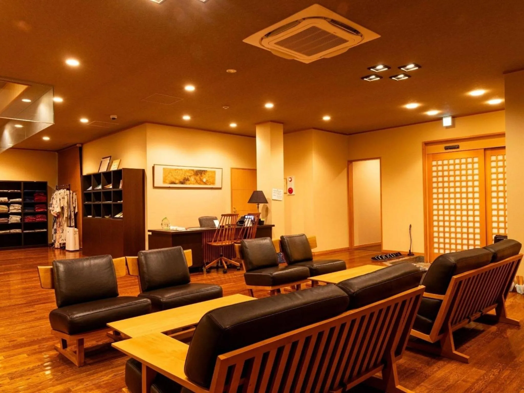 Lobby or reception in Manten no Yado