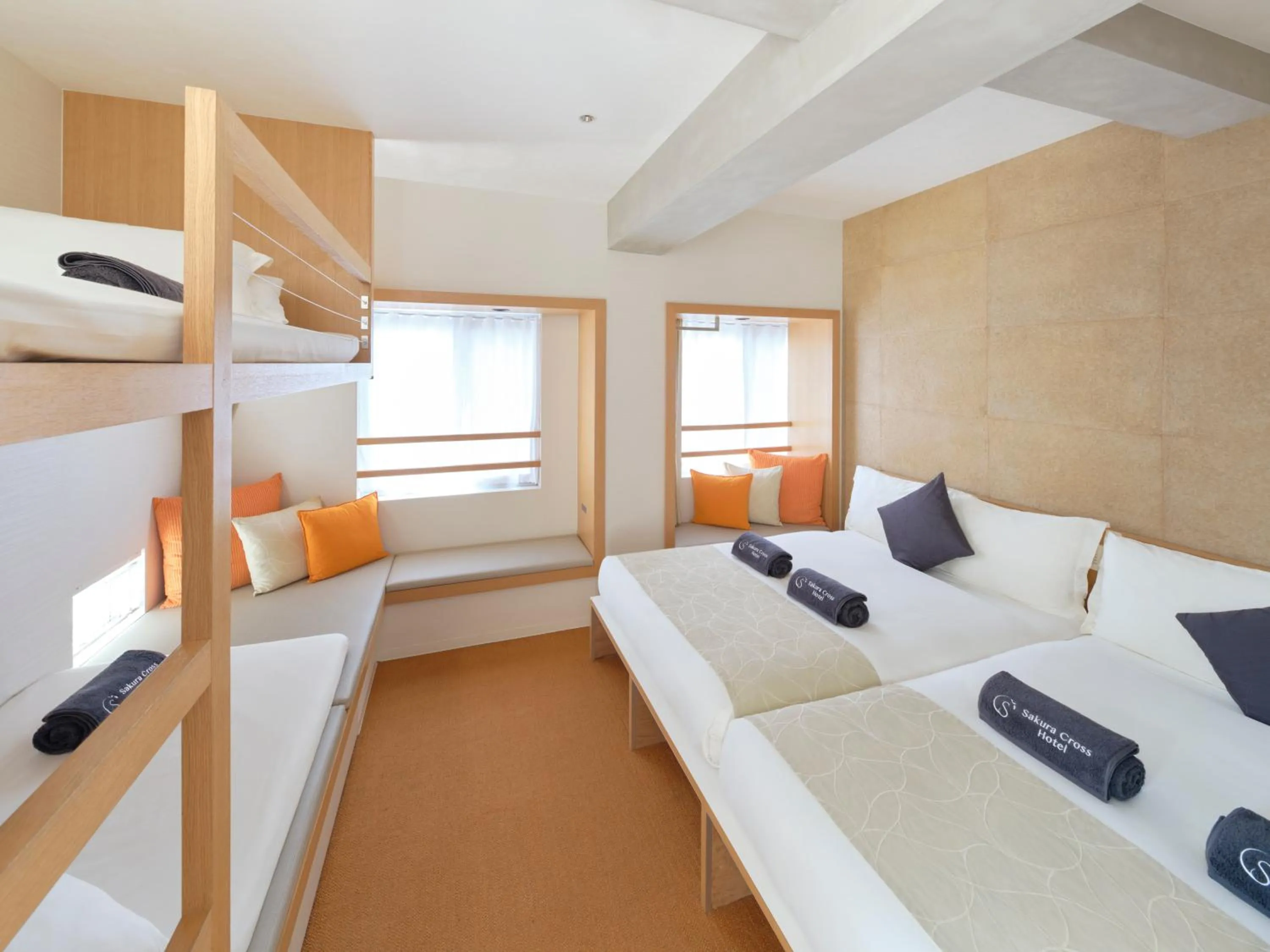 Bed in Sakura Cross Hotel Ueno Okachimachi